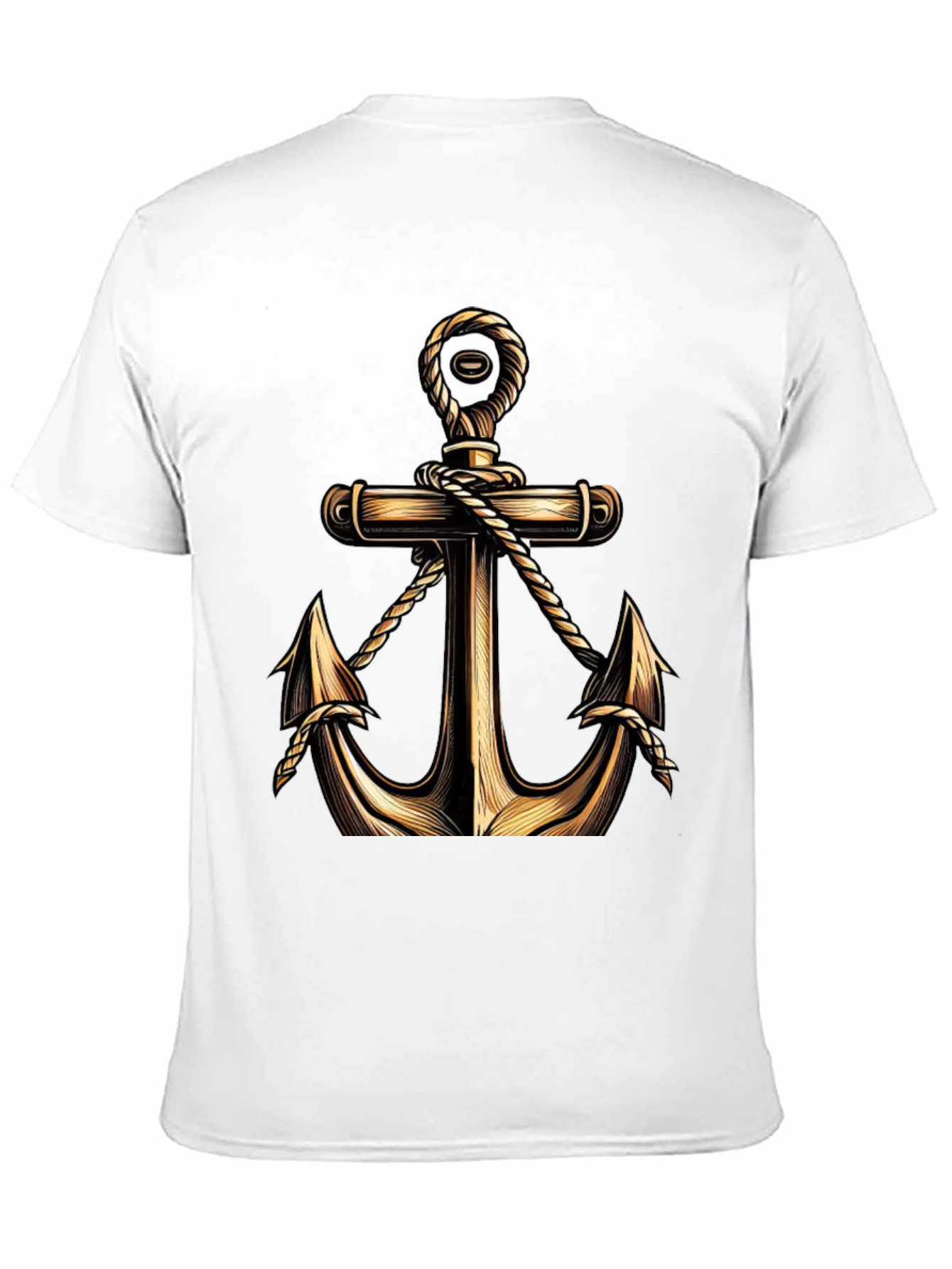 Black Nautical Anchor Graphic Tee - Stylish Comfort Fit view 11