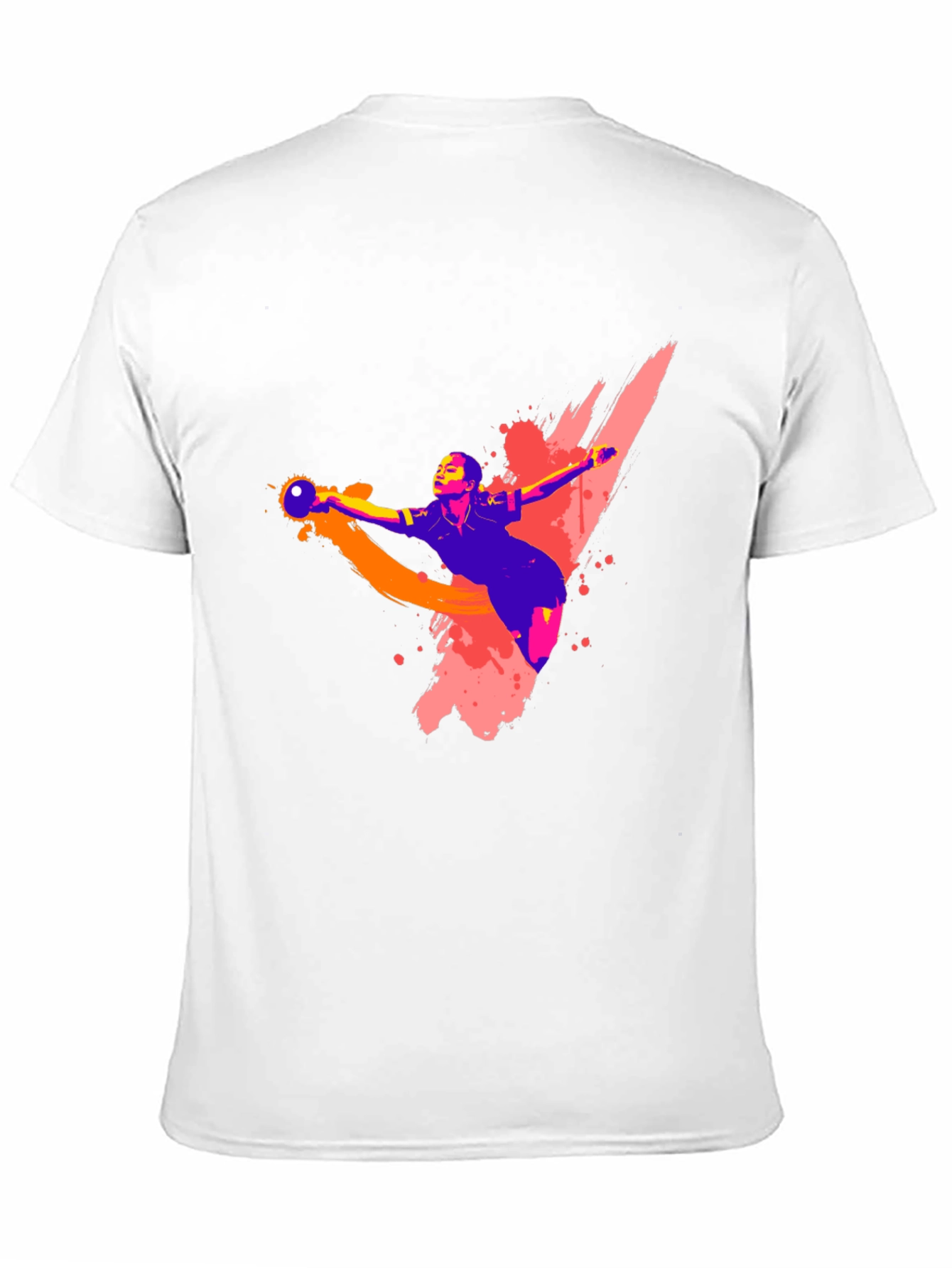 Black Handball Player Graphic T-Shirt - Black view 11