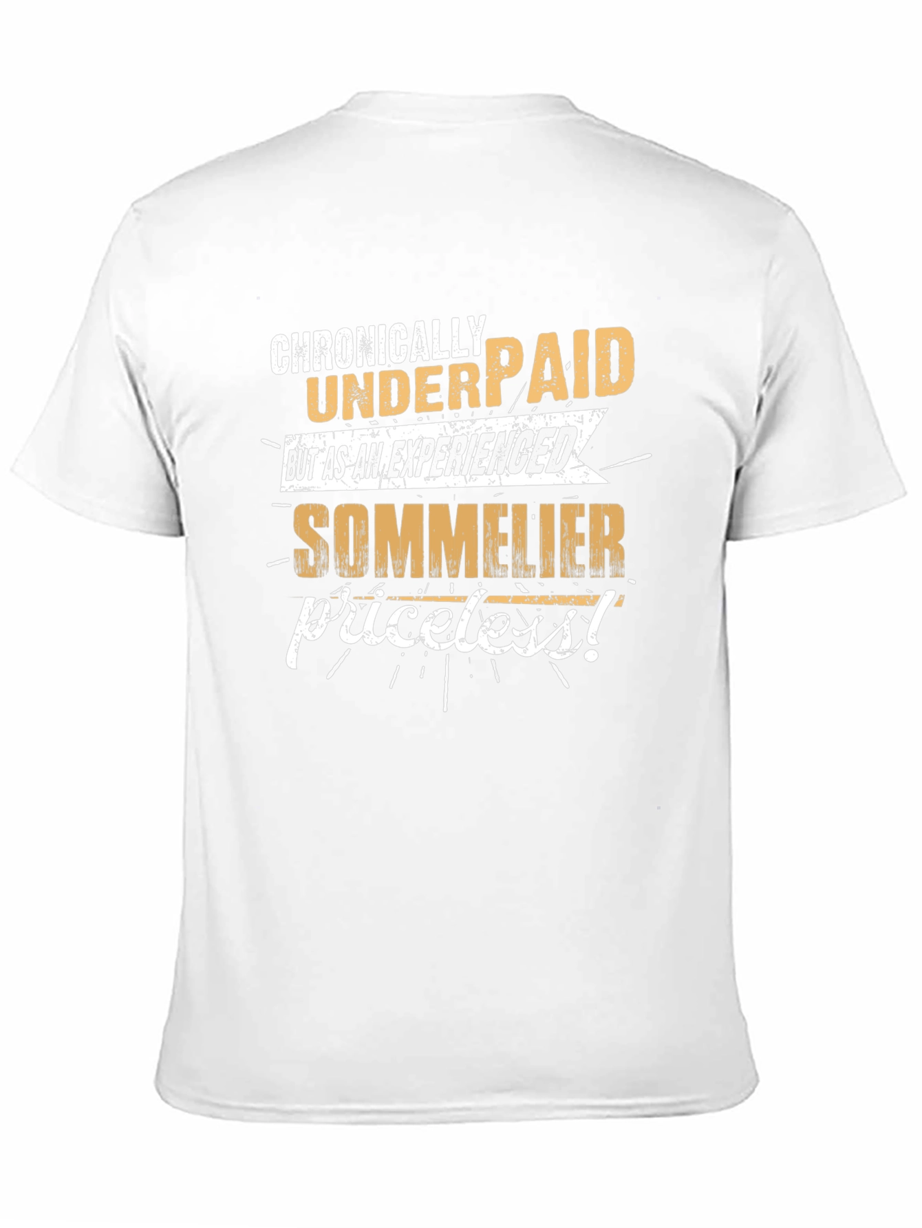 Black Chronically Underpaid Sommelier Graphic Tee view 11