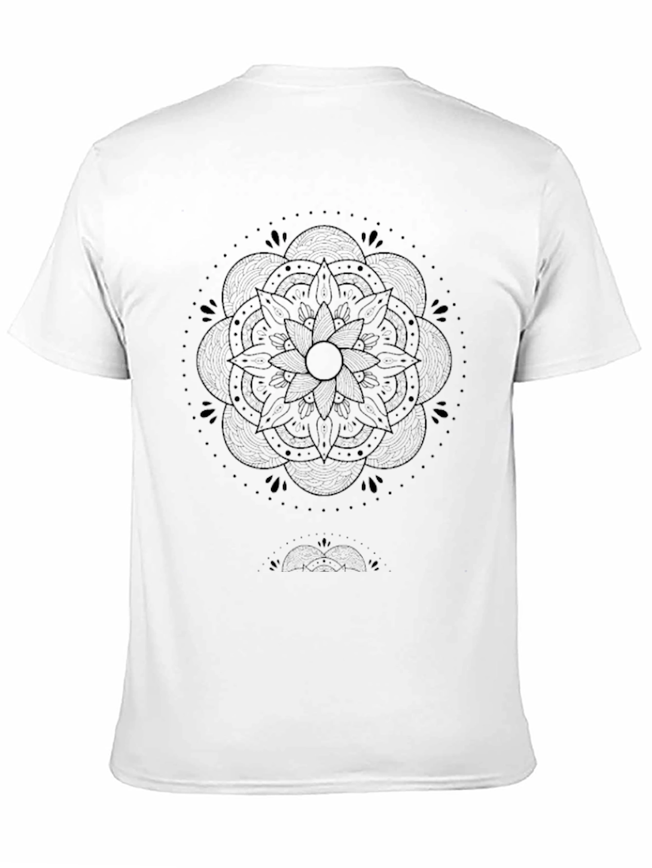 Black Mandala Graphic Black T-Shirt view 11