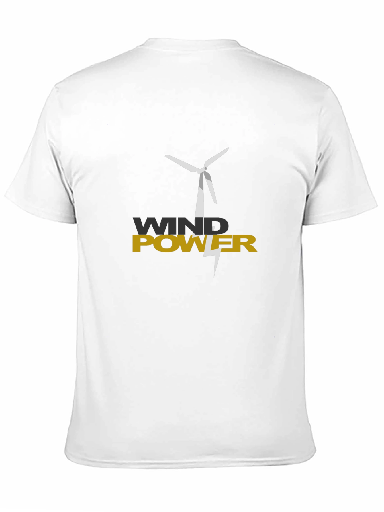 Black Wind Power Graphic Tee - Eco-Friendly Design view 11
