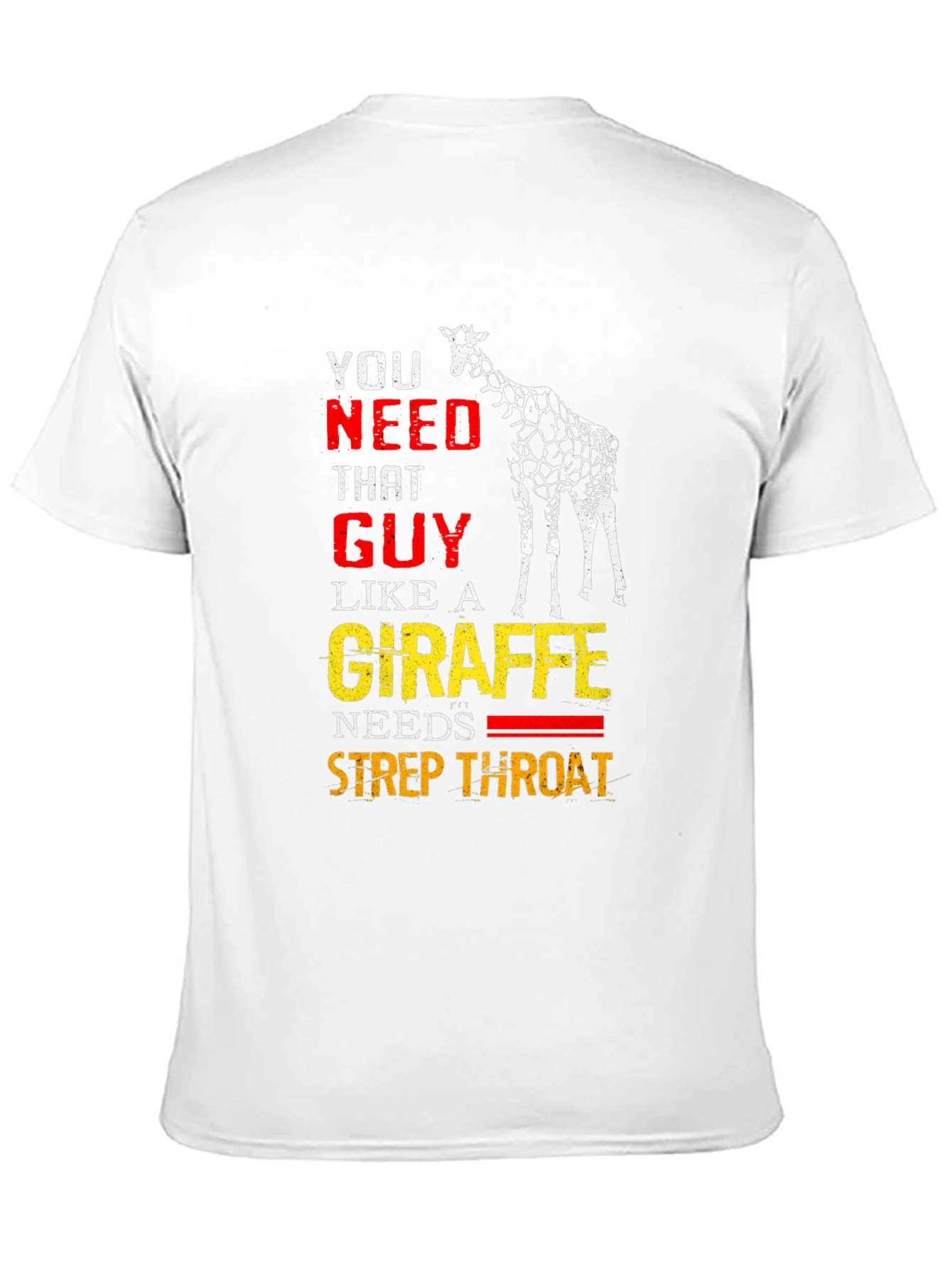 Black Giraffe Strep Throat Graphic T-Shirt view 11