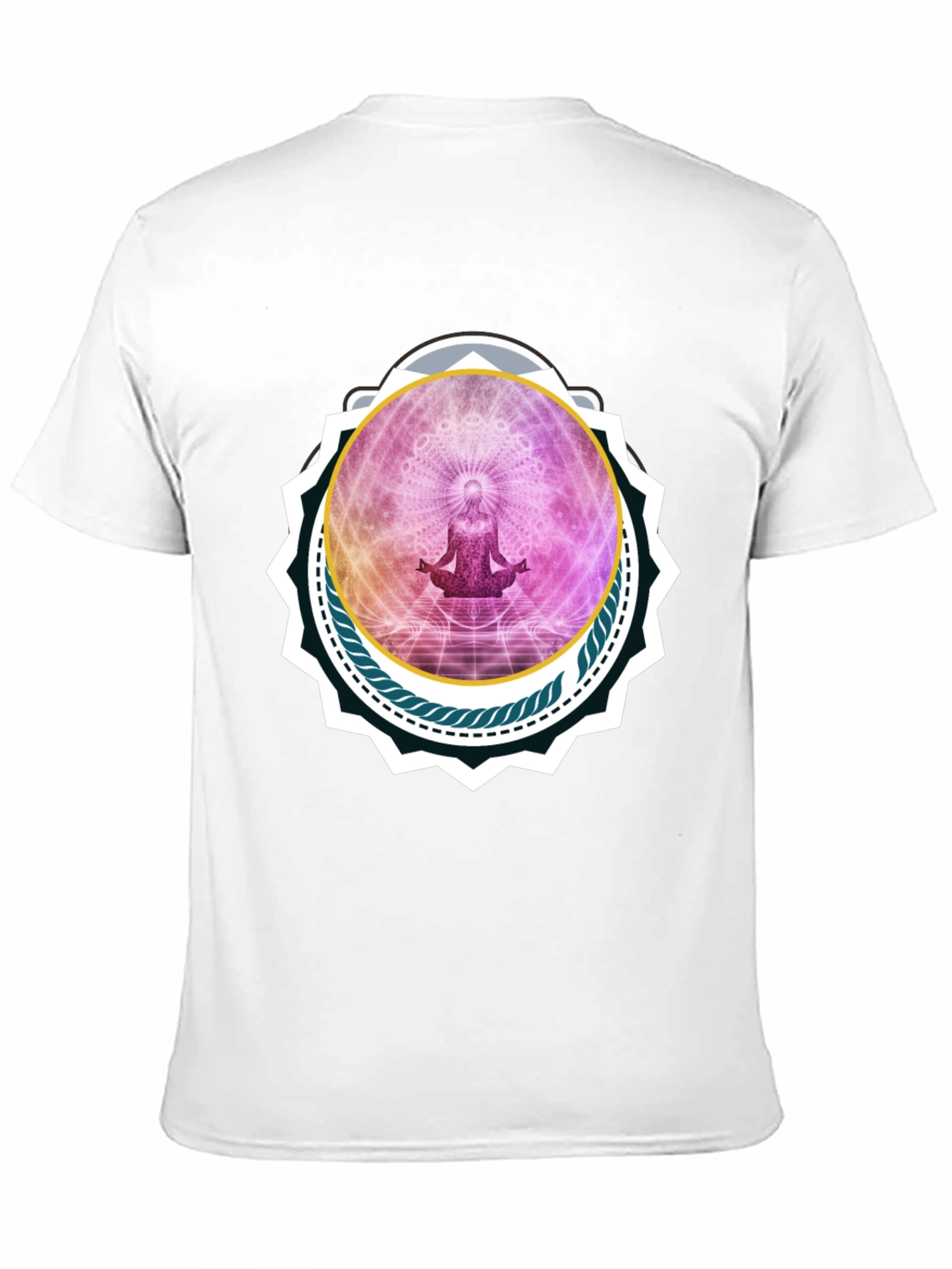 Black Meditative Black T-Shirt view 11