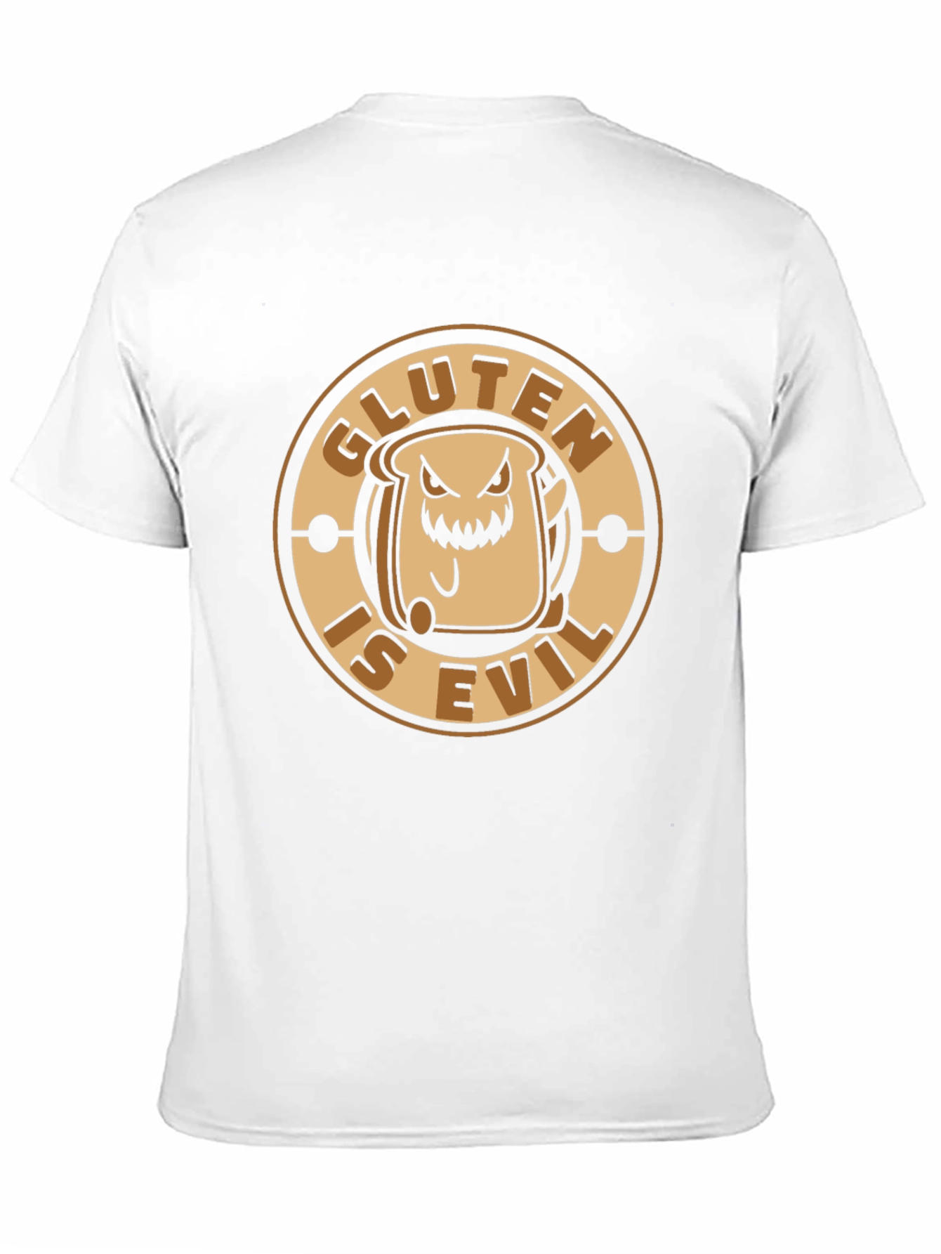 Gluten is Evil T-Shirt - Funny Anti-Gluten Graphic Tee - 11
