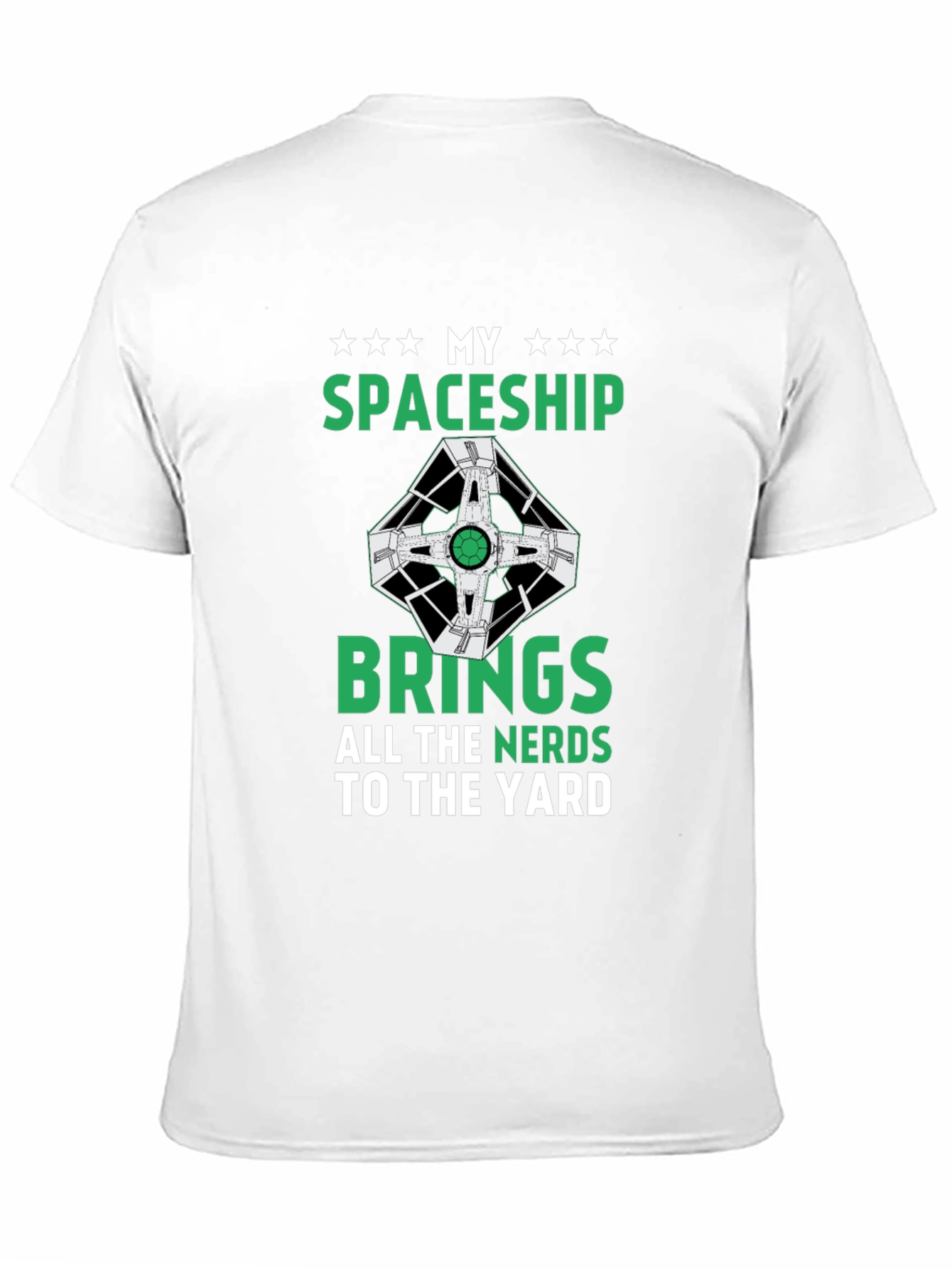 Black My Spaceship T-Shirt - Nerdy Humor Tee view 11