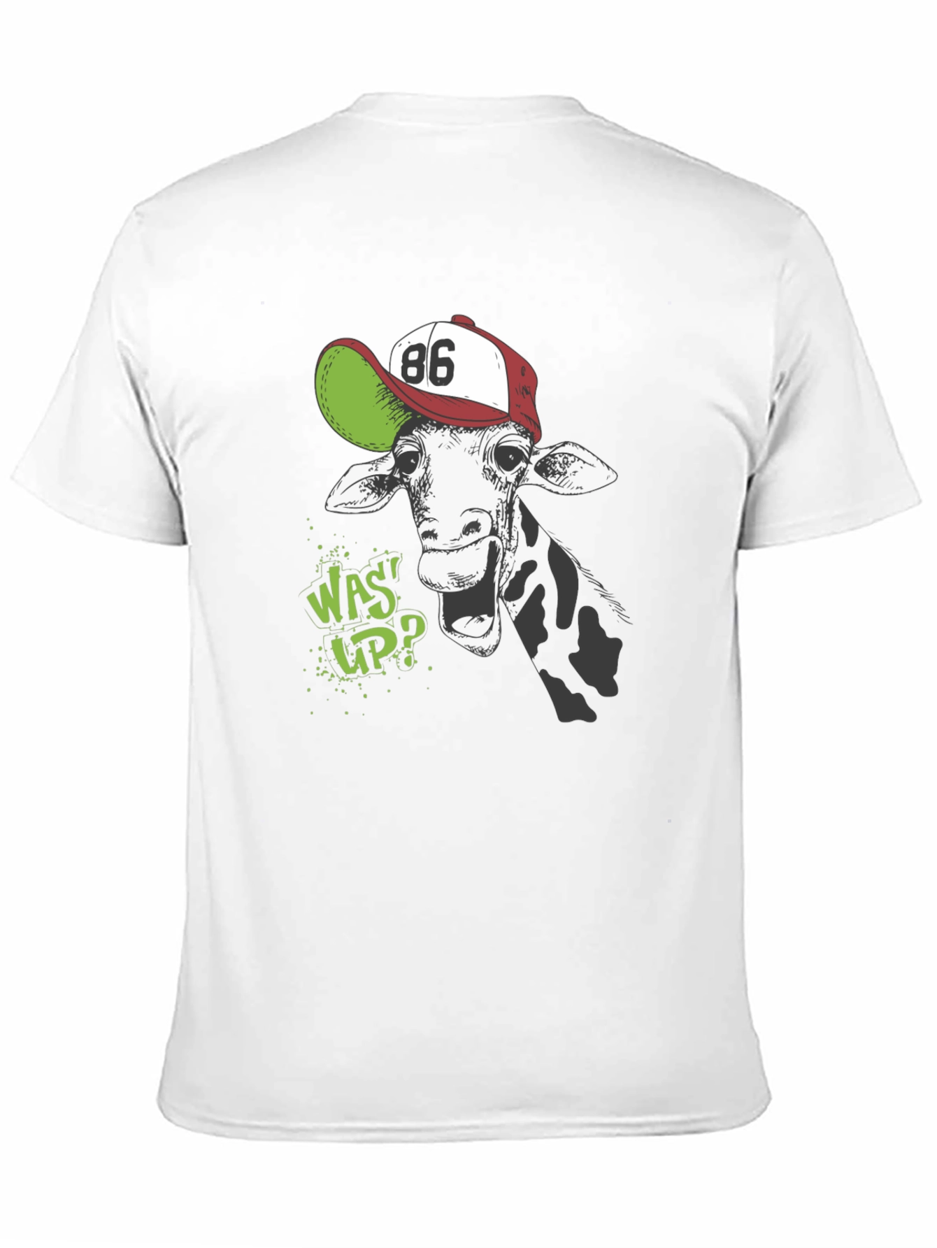 Black Giraffe "Wassup" Graphic T-Shirt view 11