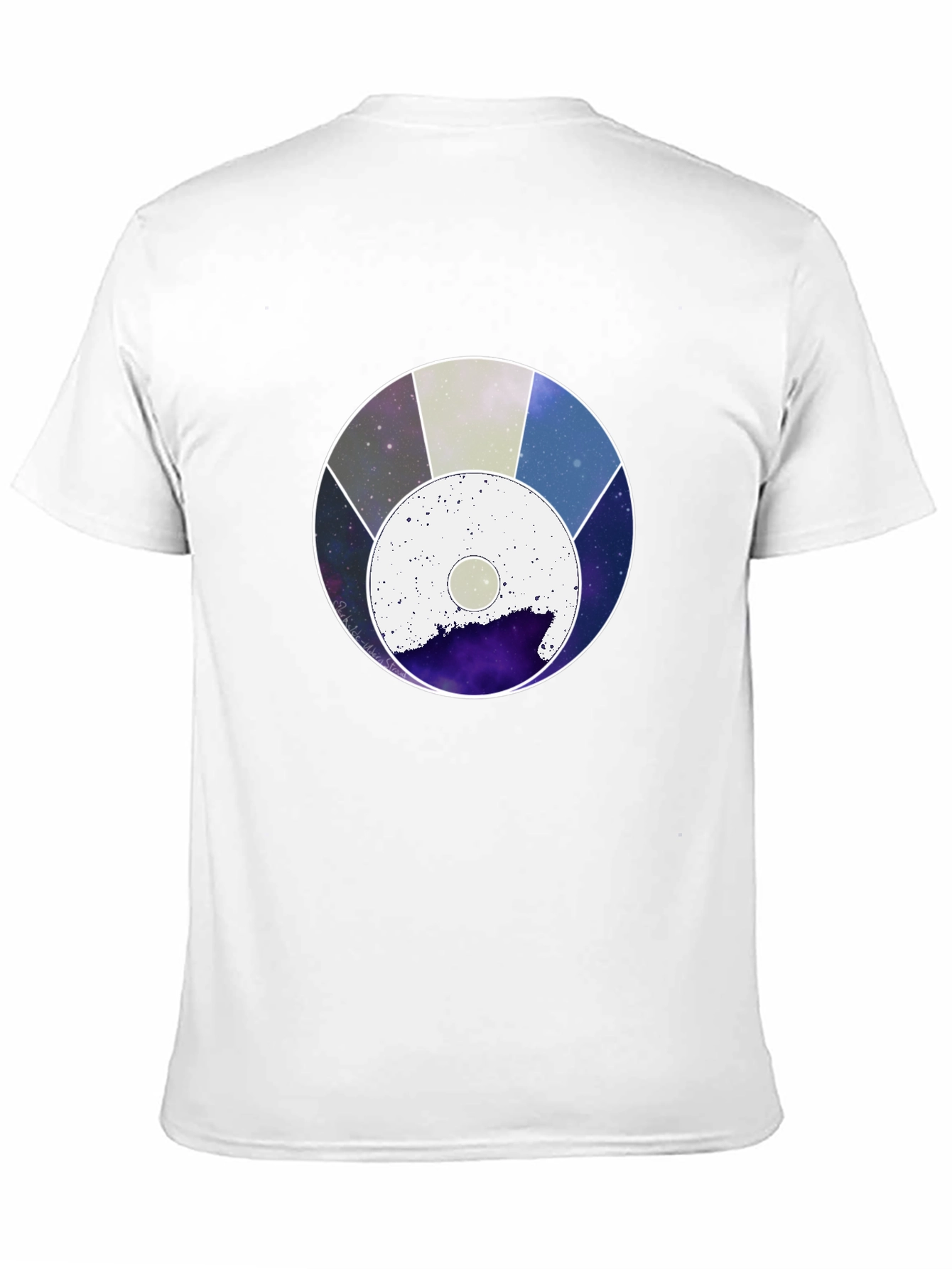 Black Space Circle Black Graphic Tee view 11