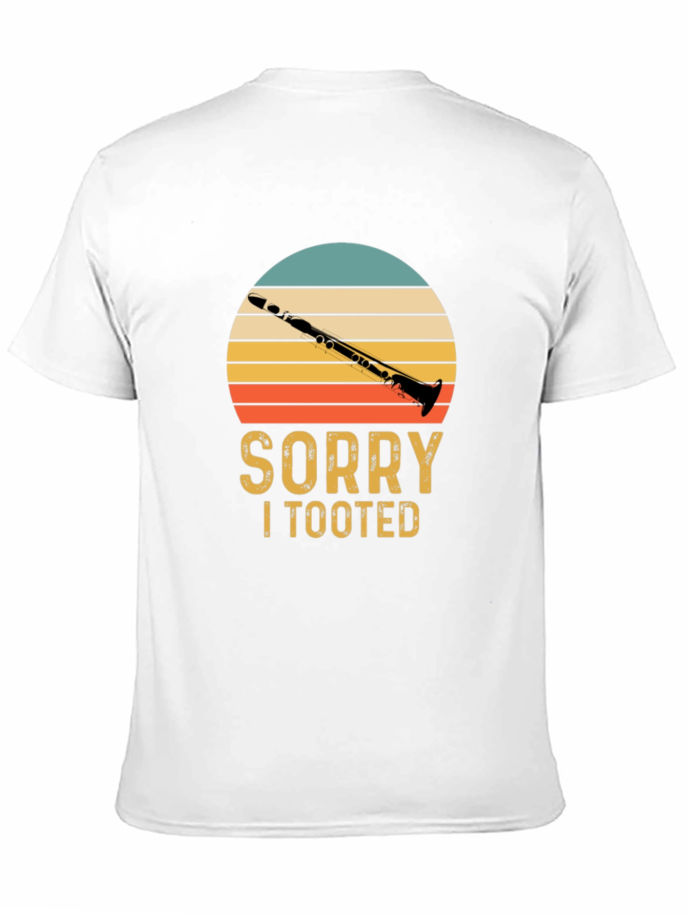 Black Sorry I Tooted Clarinet T-Shirt view 11
