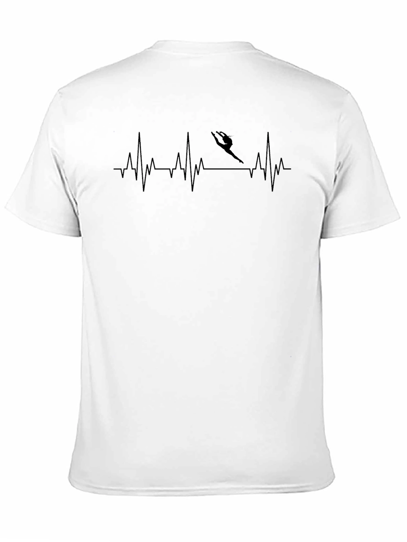 Black Gymnastics Heartbeat T-Shirt - Black view 11
