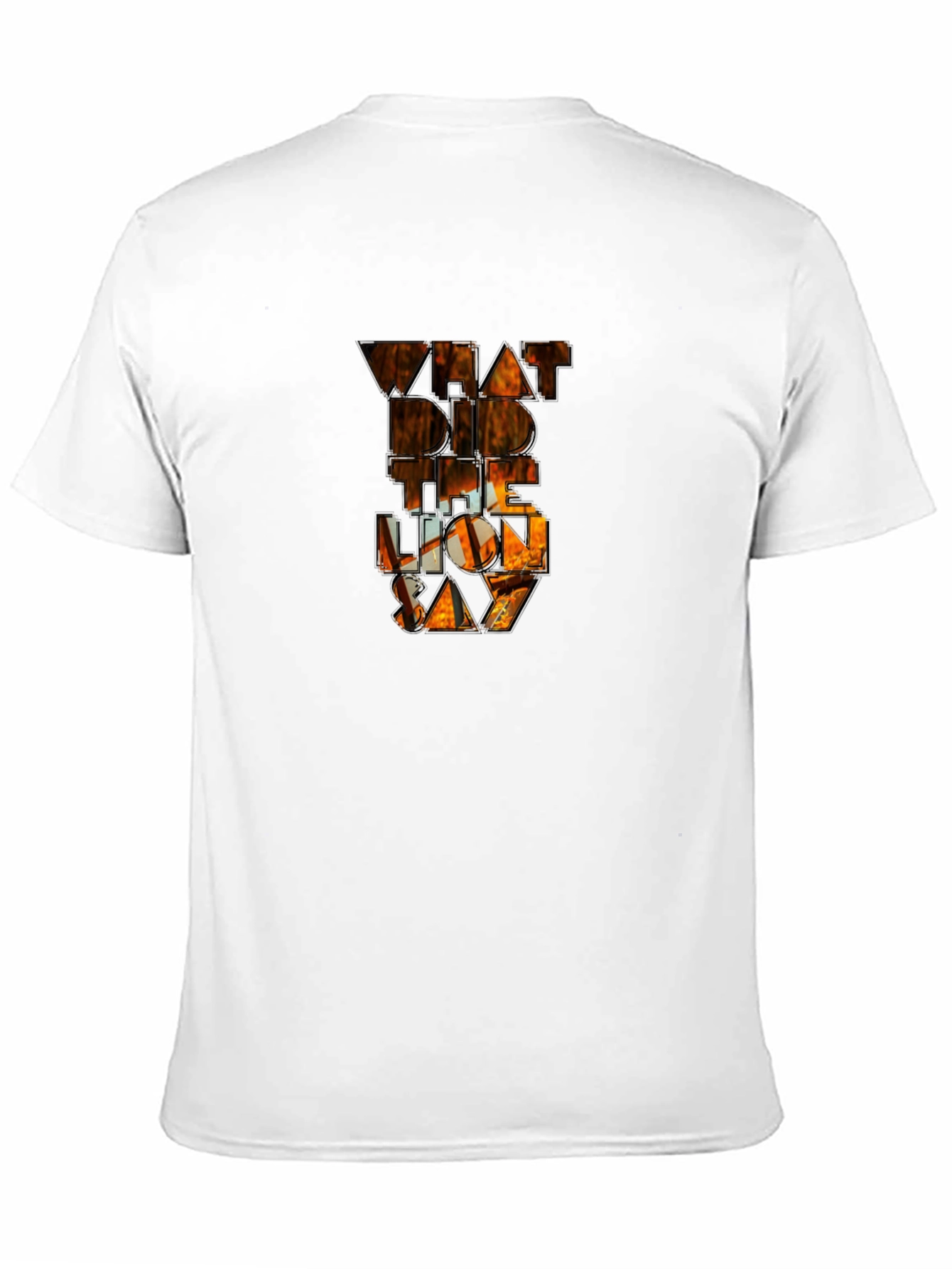 Black What Did The Lion Say Black T-Shirt view 11