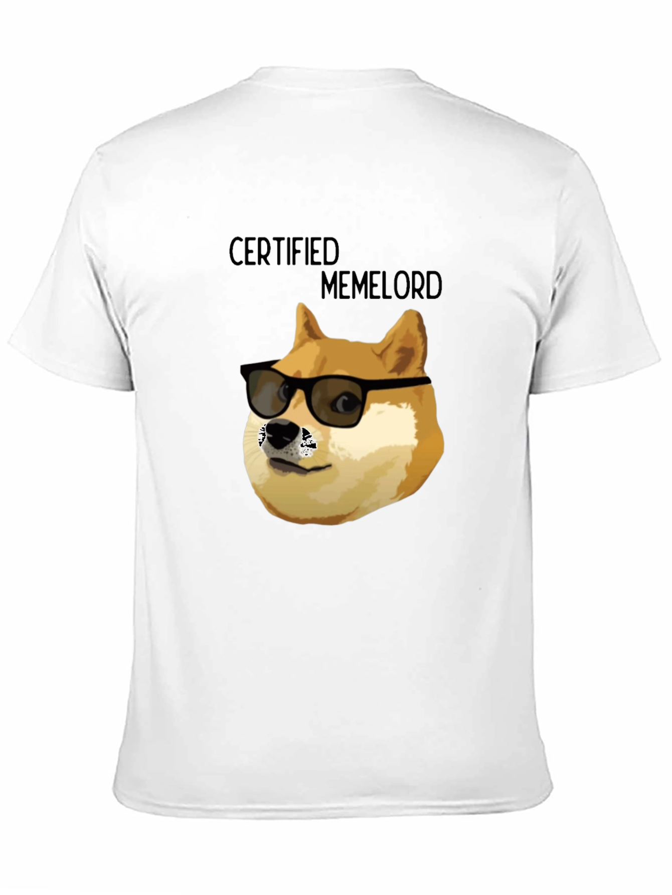 Black Certified Memelord Doge T-Shirt view 11