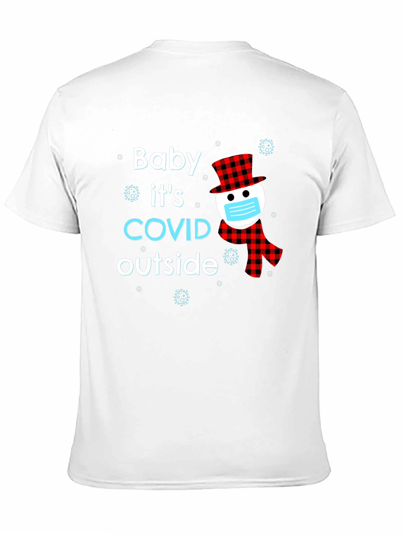 Black Baby It's COVID Outside Novelty T-Shirt view 11