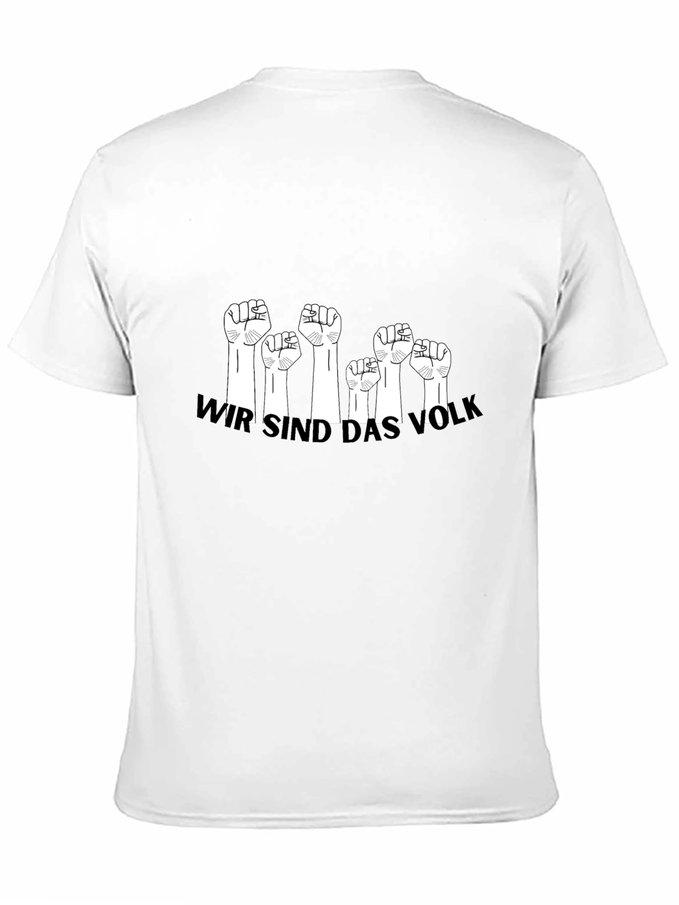 Black Wir Sind Das Volk Fist Graphic T-Shirt view 11