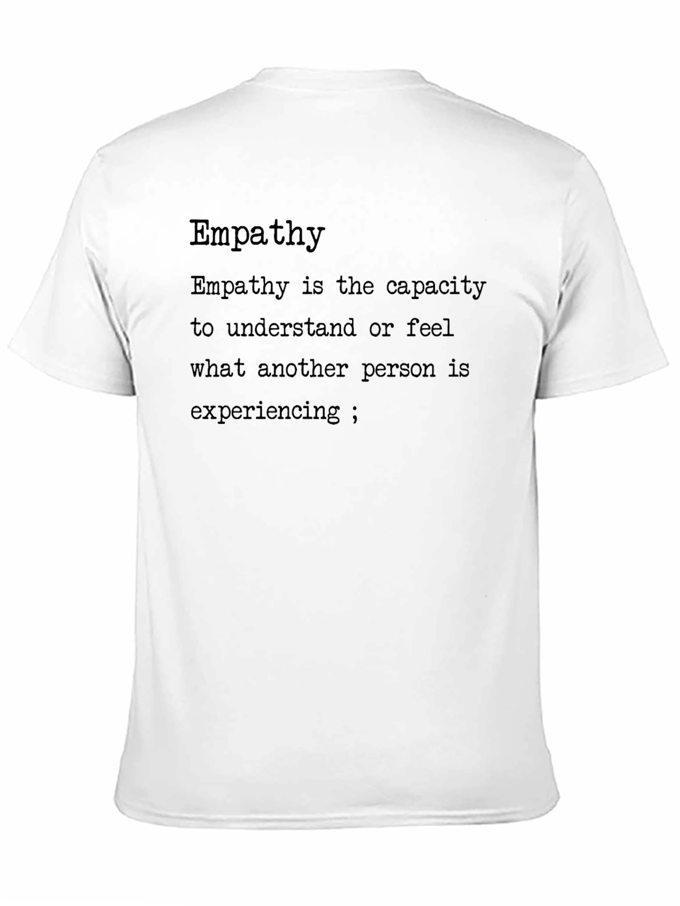 Black Empathy Definition Black T-Shirt view 11