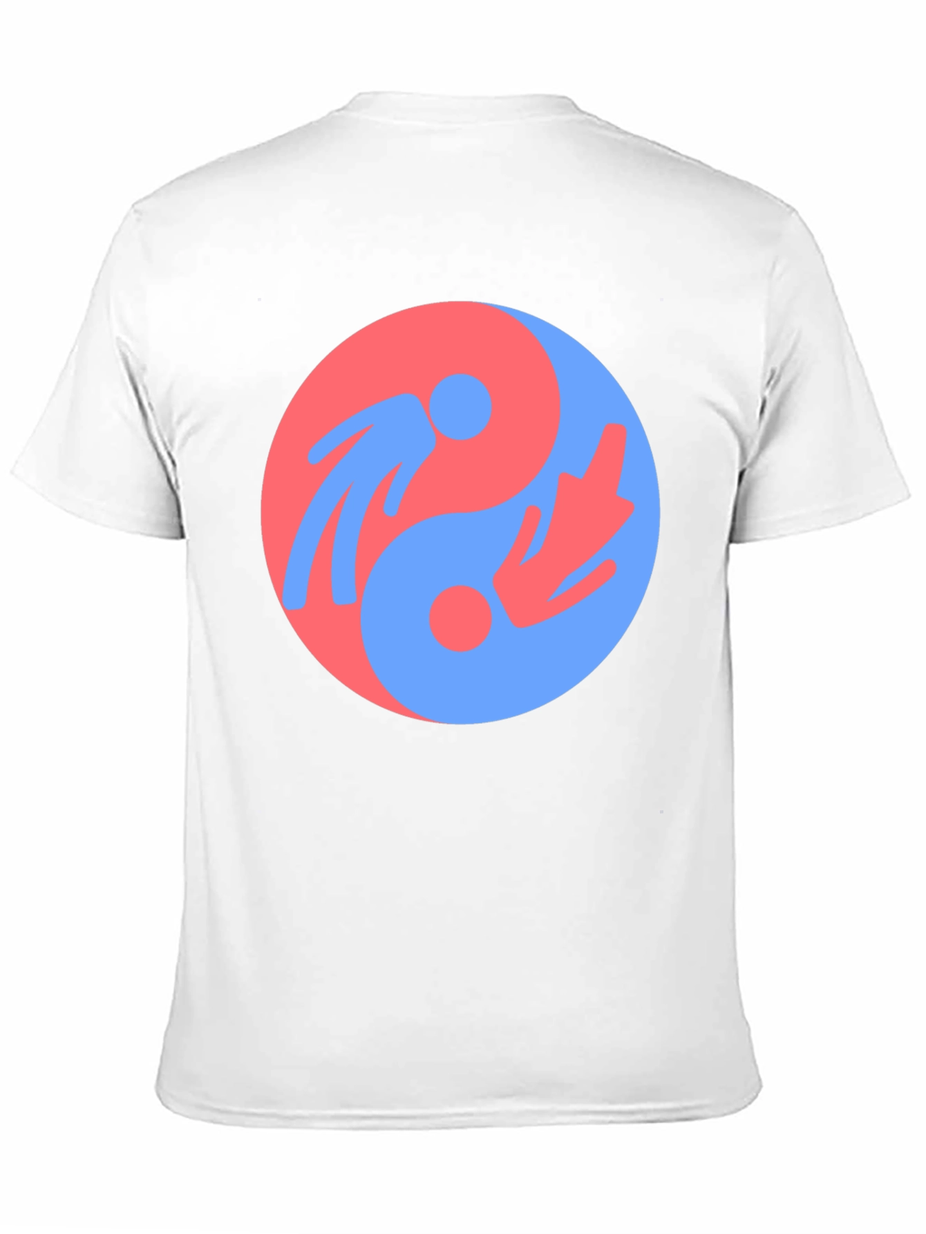 Black Yin Yang Harmony Graphic Tee - Unisex Black T-Shirt view 11