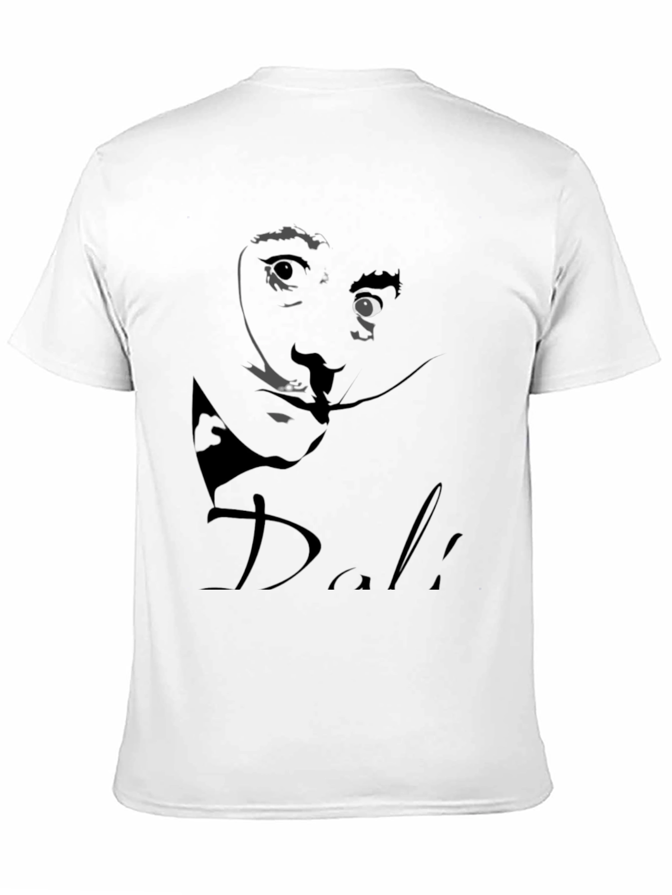 Black Salvador Dali Graphic Print Black T-Shirt view 11