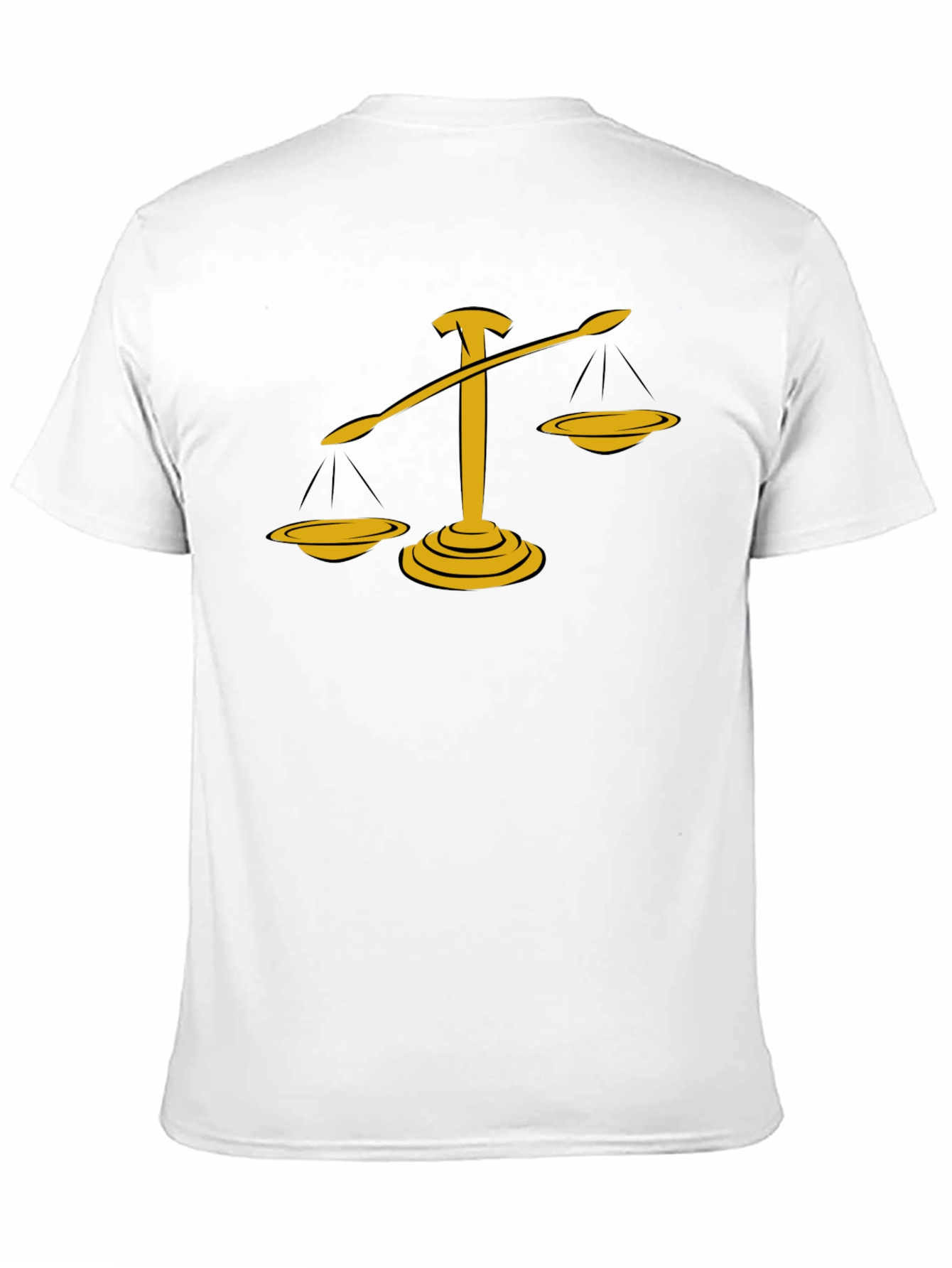 Justice Scales Graphic Tee - Black Cotton Blend - 11