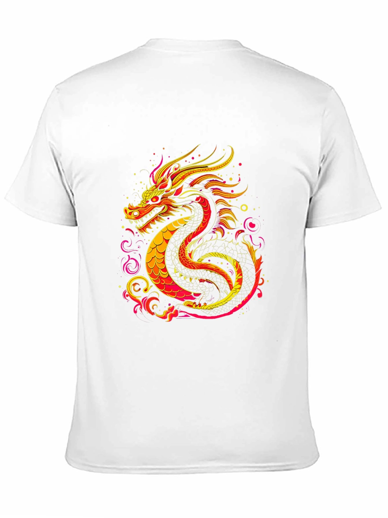 Black Fiery Dragon Graphic Tee - Bold Statement Shirt view 11