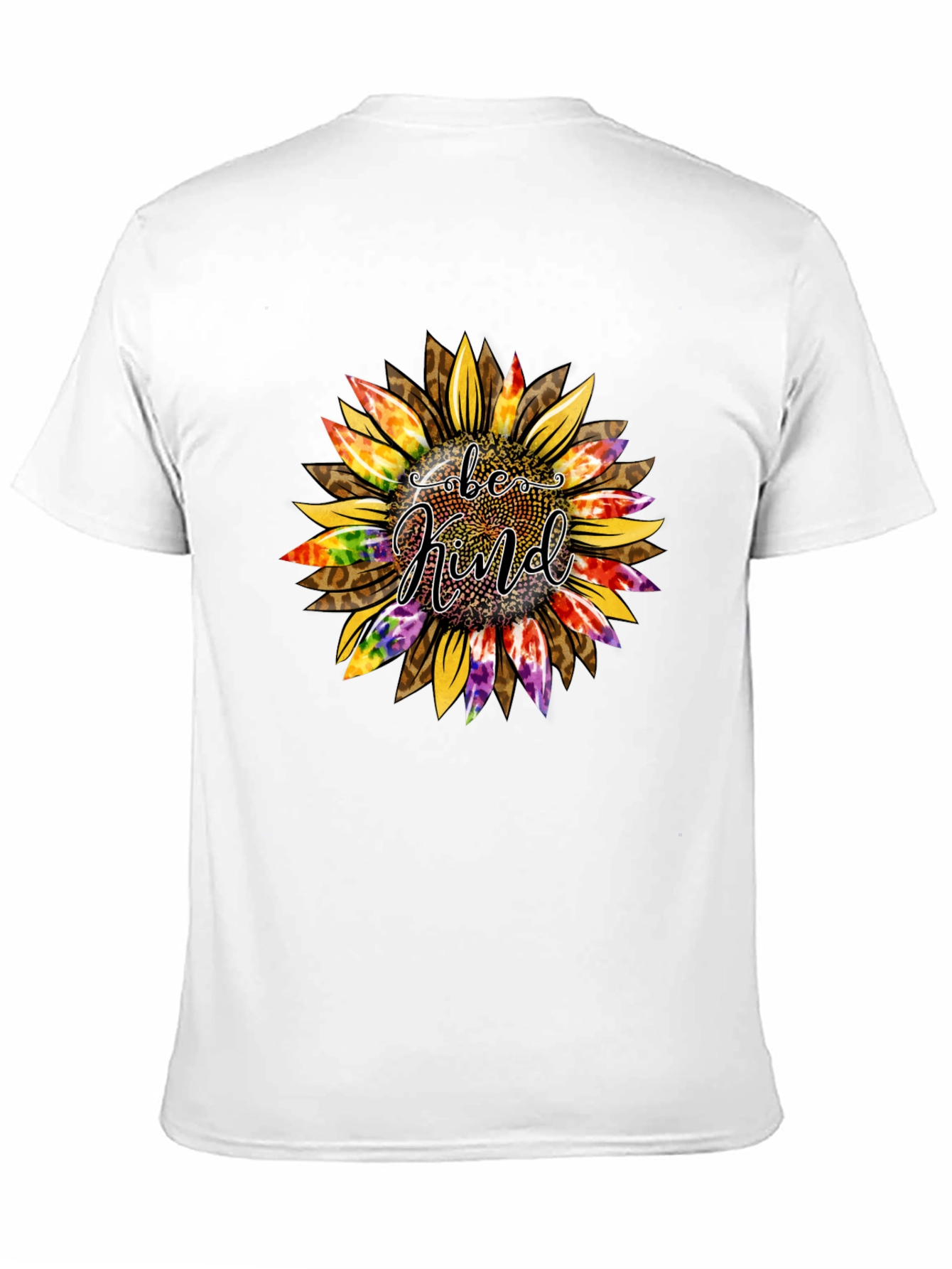 Black Be Kind Sunflower Graphic T-Shirt - Black view 11