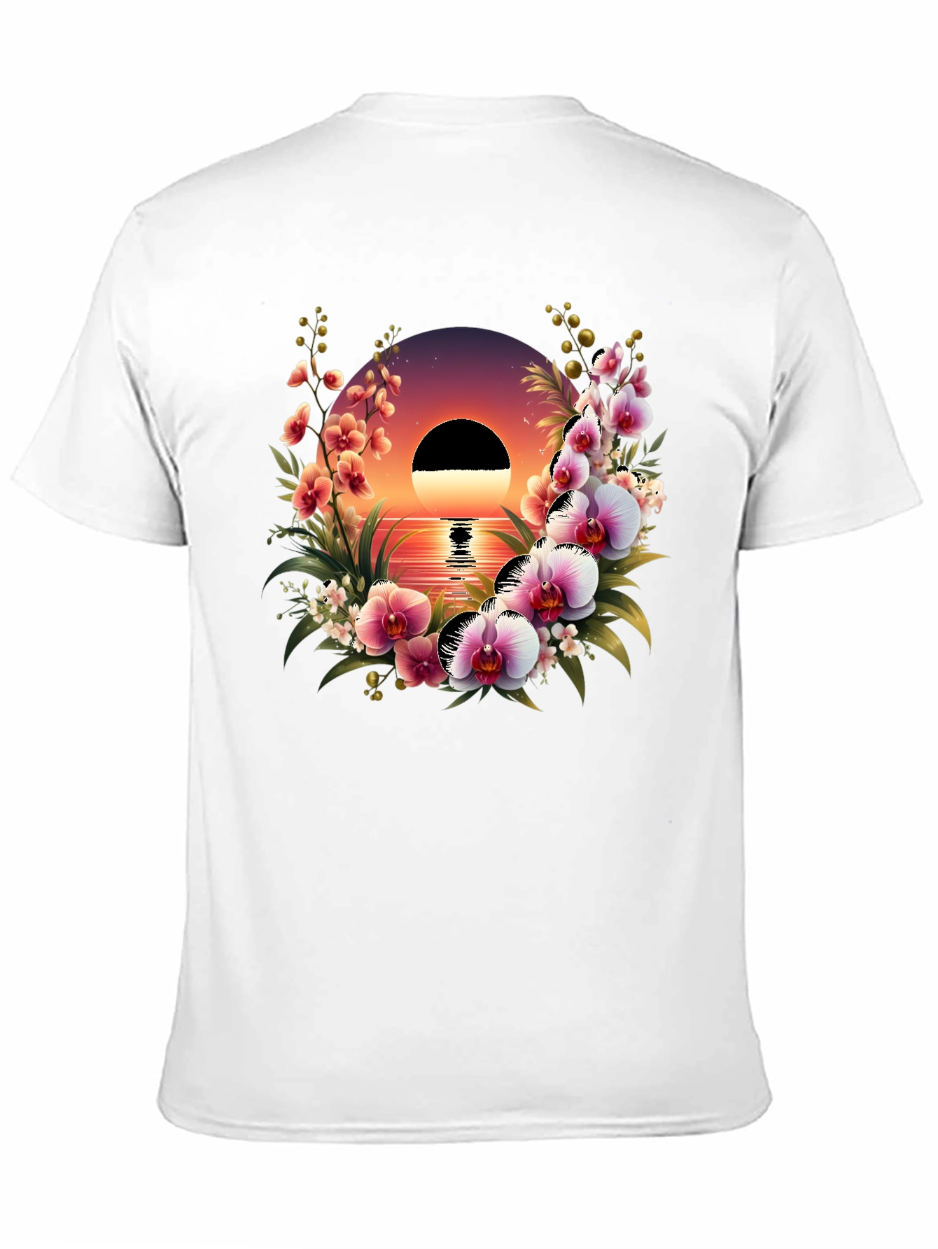 Black Floral Sunset Graphic Tee view 11