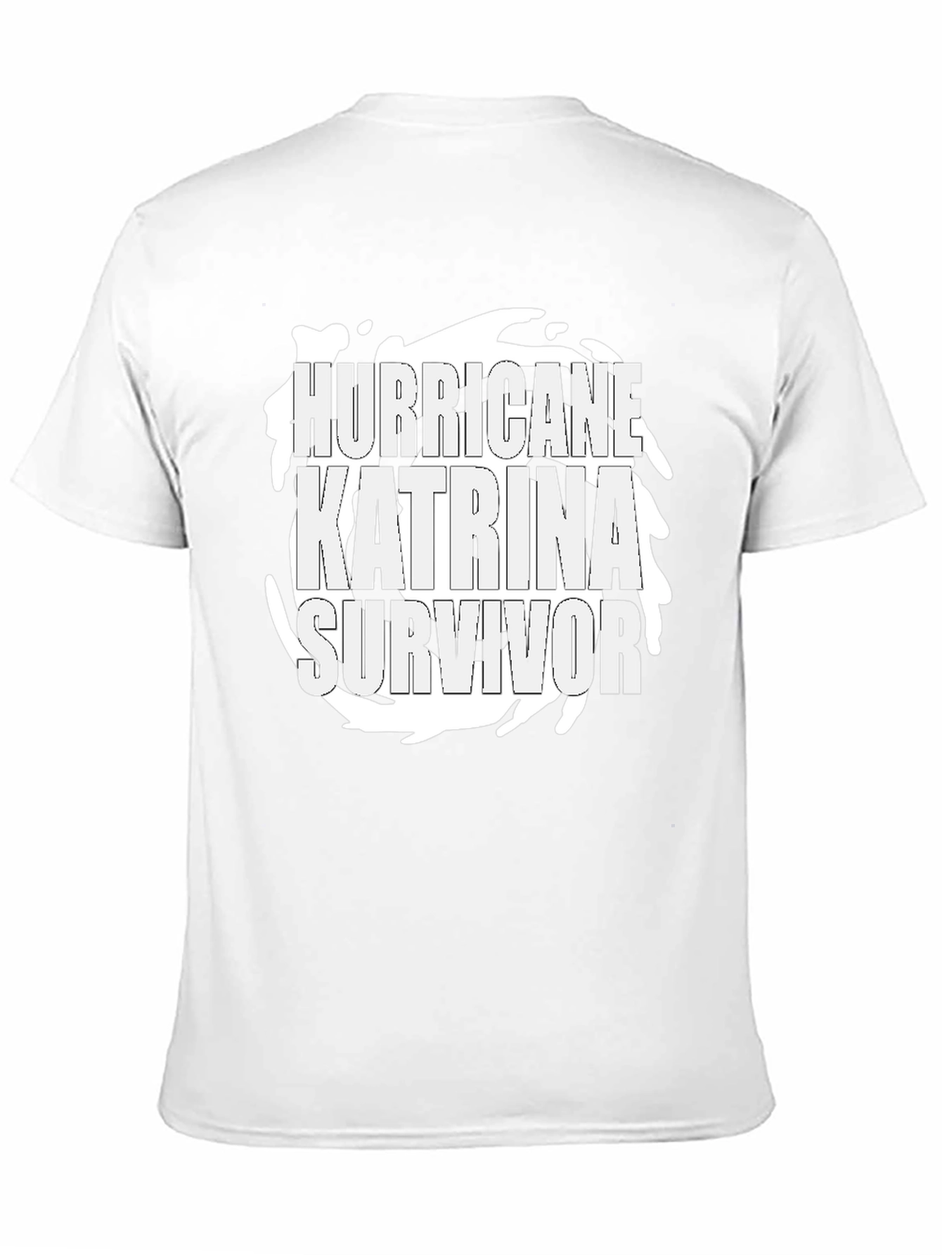 Black Hurricane Katrina Survivor Graphic T-Shirt view 11