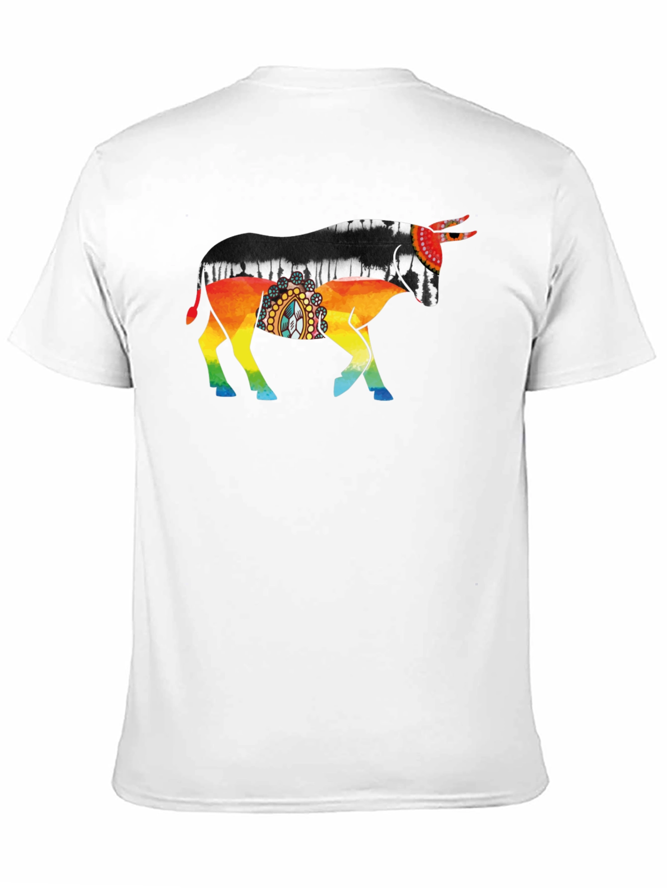 Black Vibrant Bull Graphic Tee - Black view 11