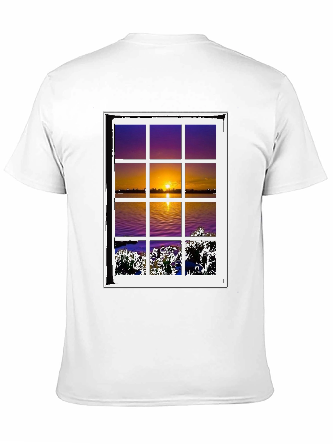 Black Sunset Window T-Shirt - Nature Lover's Tee view 11