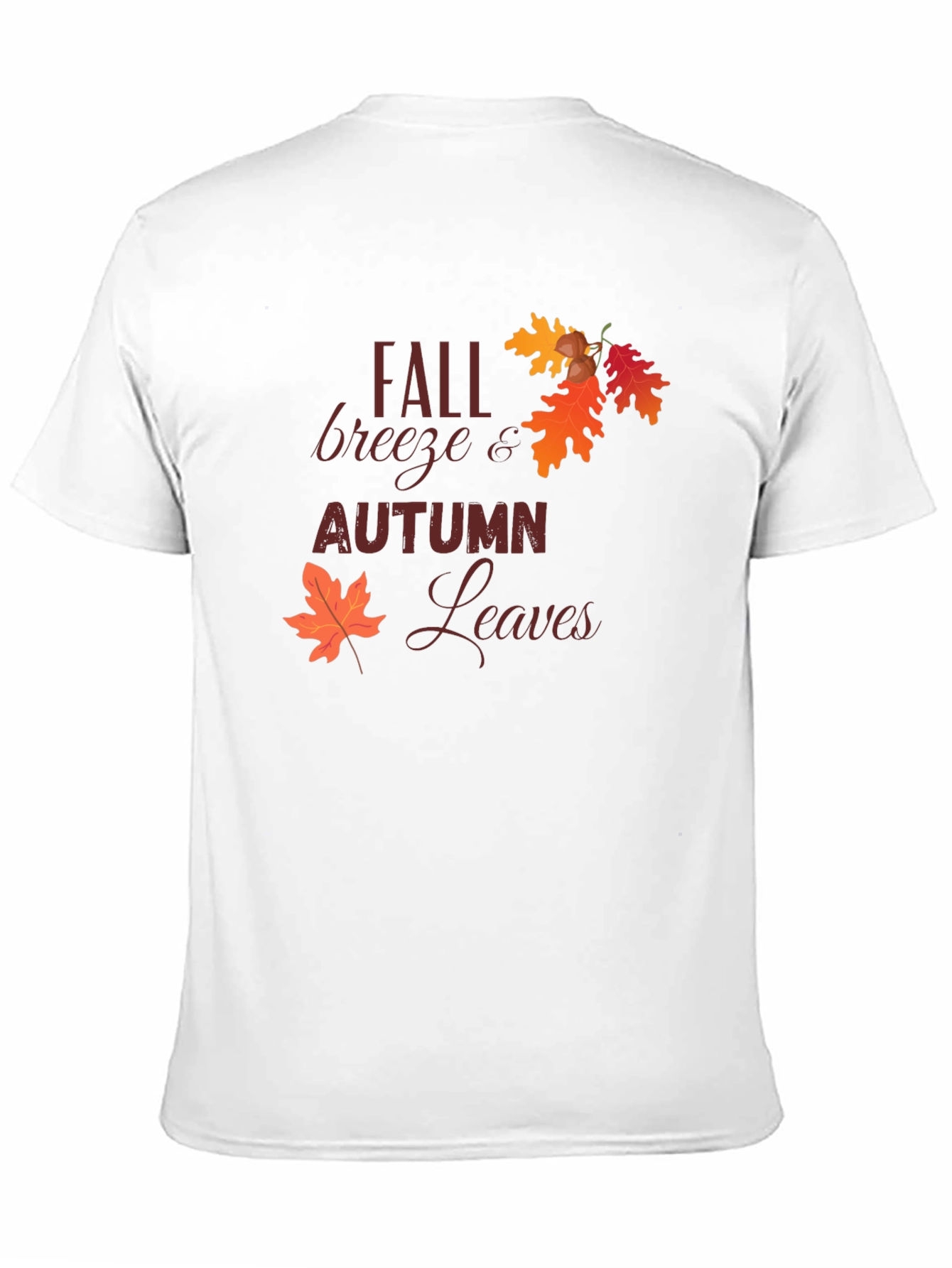 Black Fall Breeze & Autumn Leaves Graphic Tee view 11