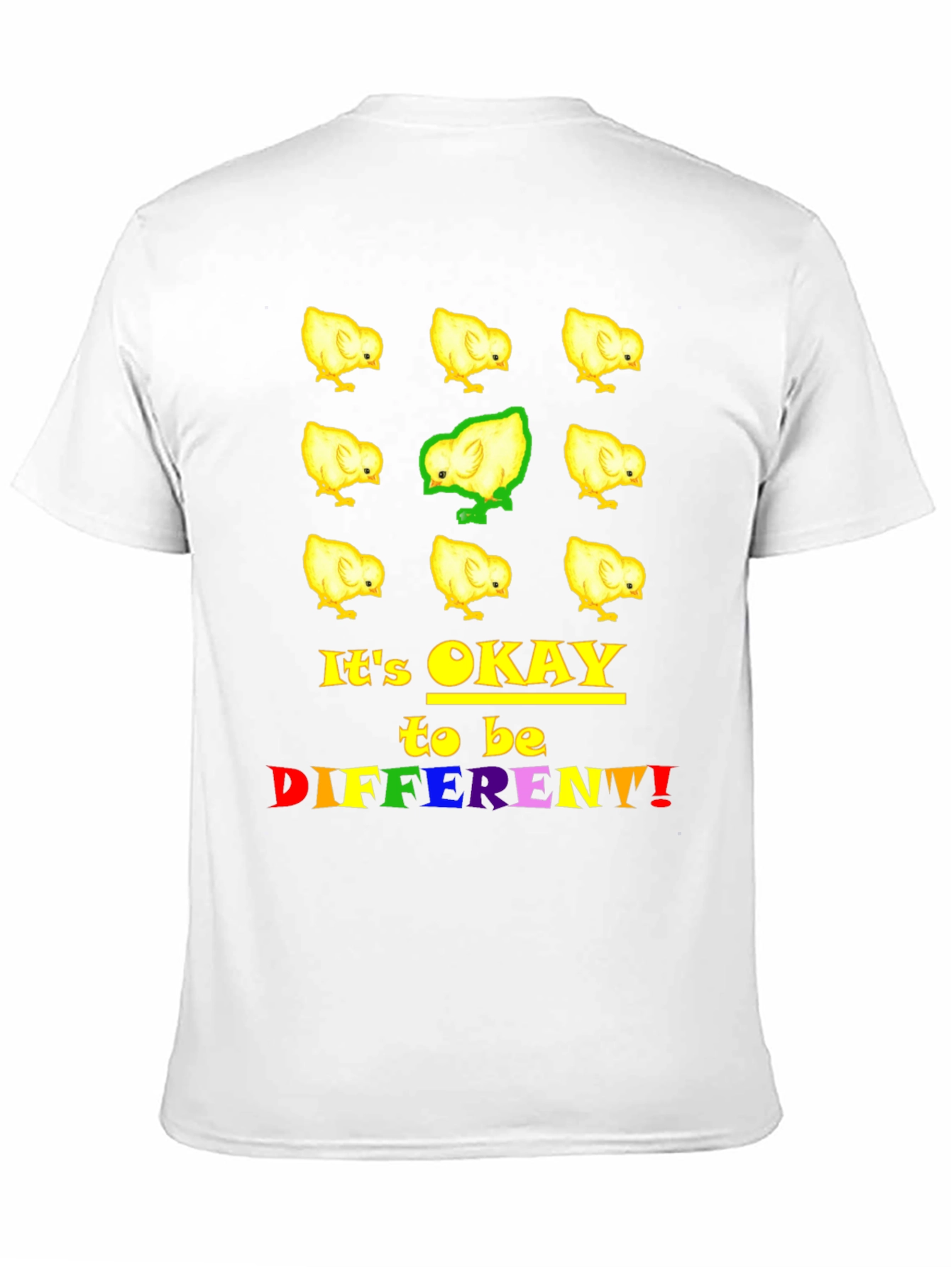 Black Be Different Chick T-Shirt view 11