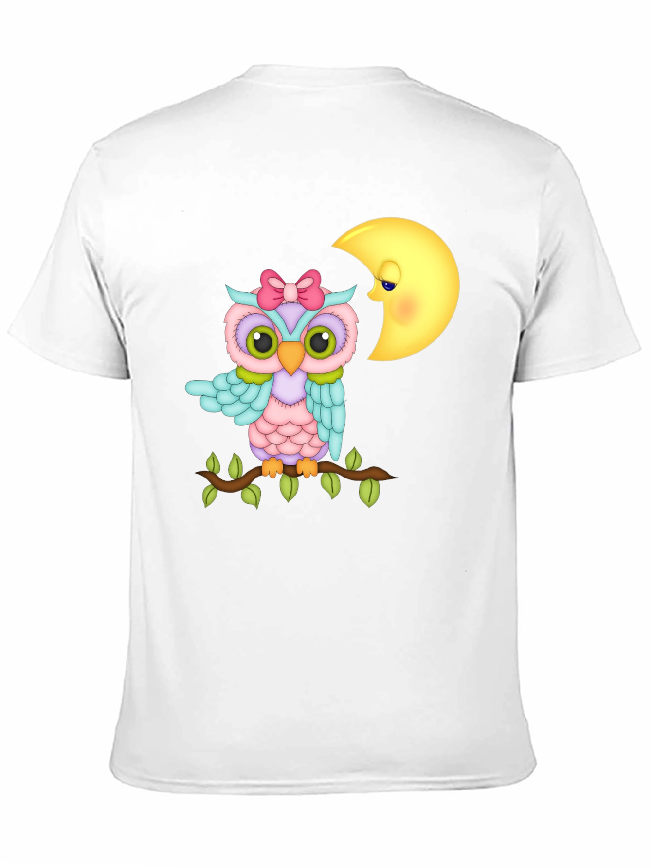 Black Owl and Moon Graphic Tee - Unisex view 11