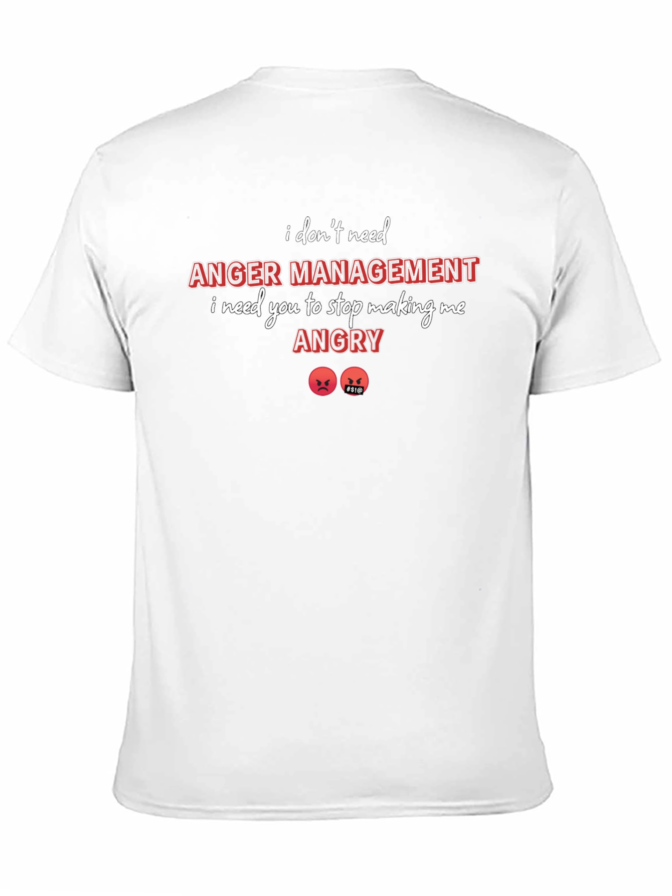 Black I Don't Need Anger Management T-Shirt view 11