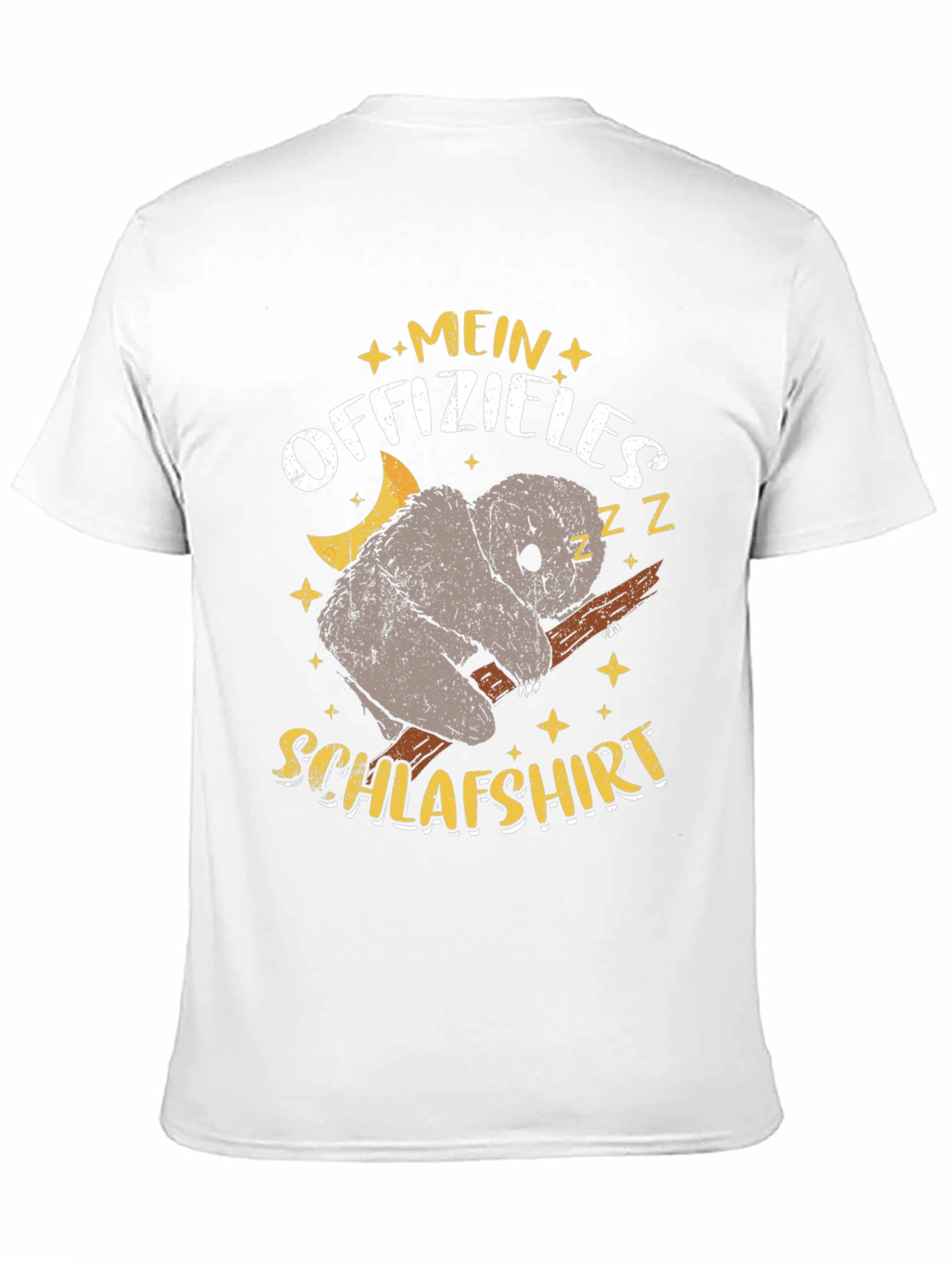 Black Funny German Koala Sleep T-Shirt view 11