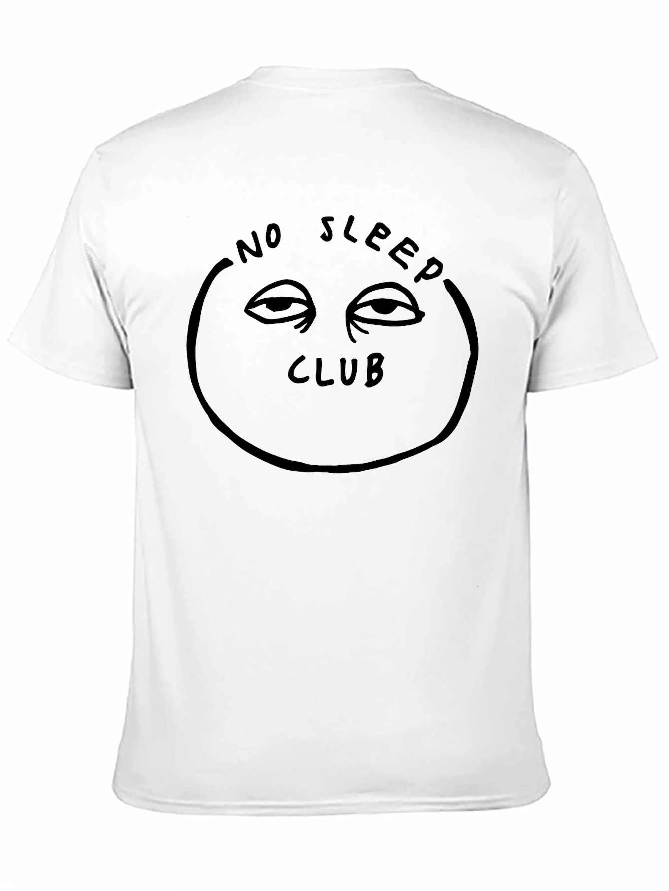 Black No Sleep Club Graphic Tee - Black Unisex Shirt view 11