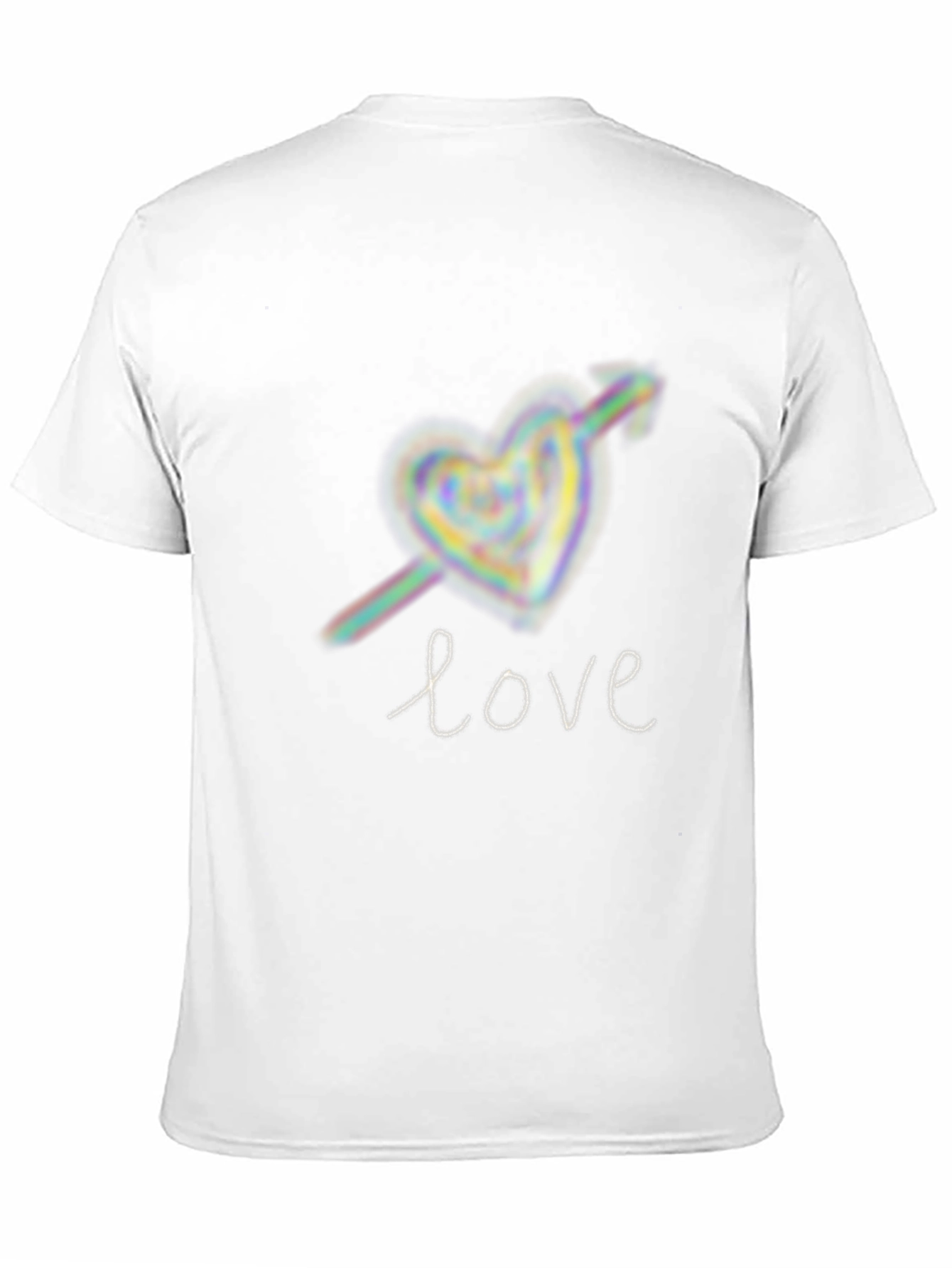 Black Love Heart Arrow Graphic Tee - Black view 11