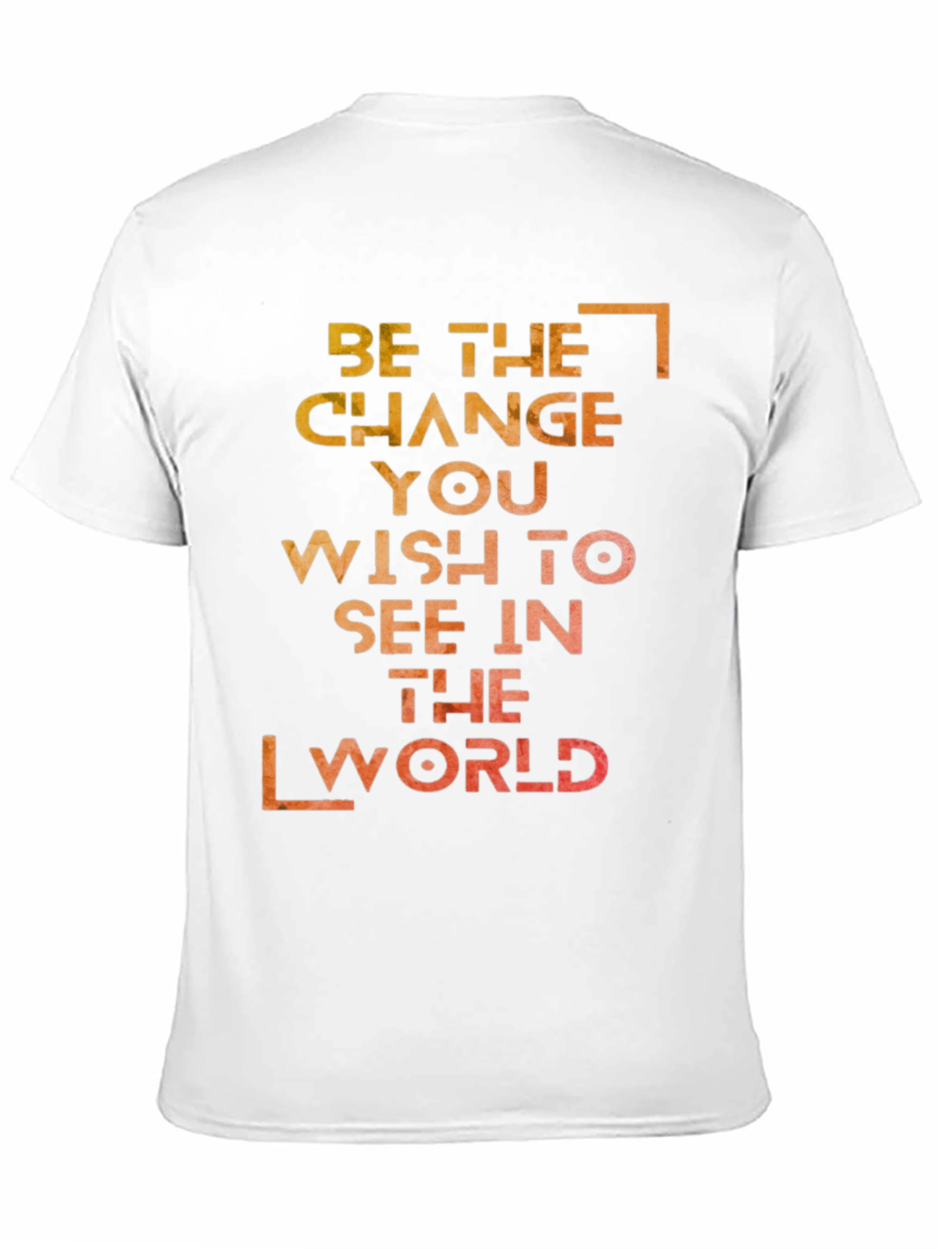 Black Inspirational Graphic T-Shirt: Be the Change view 11