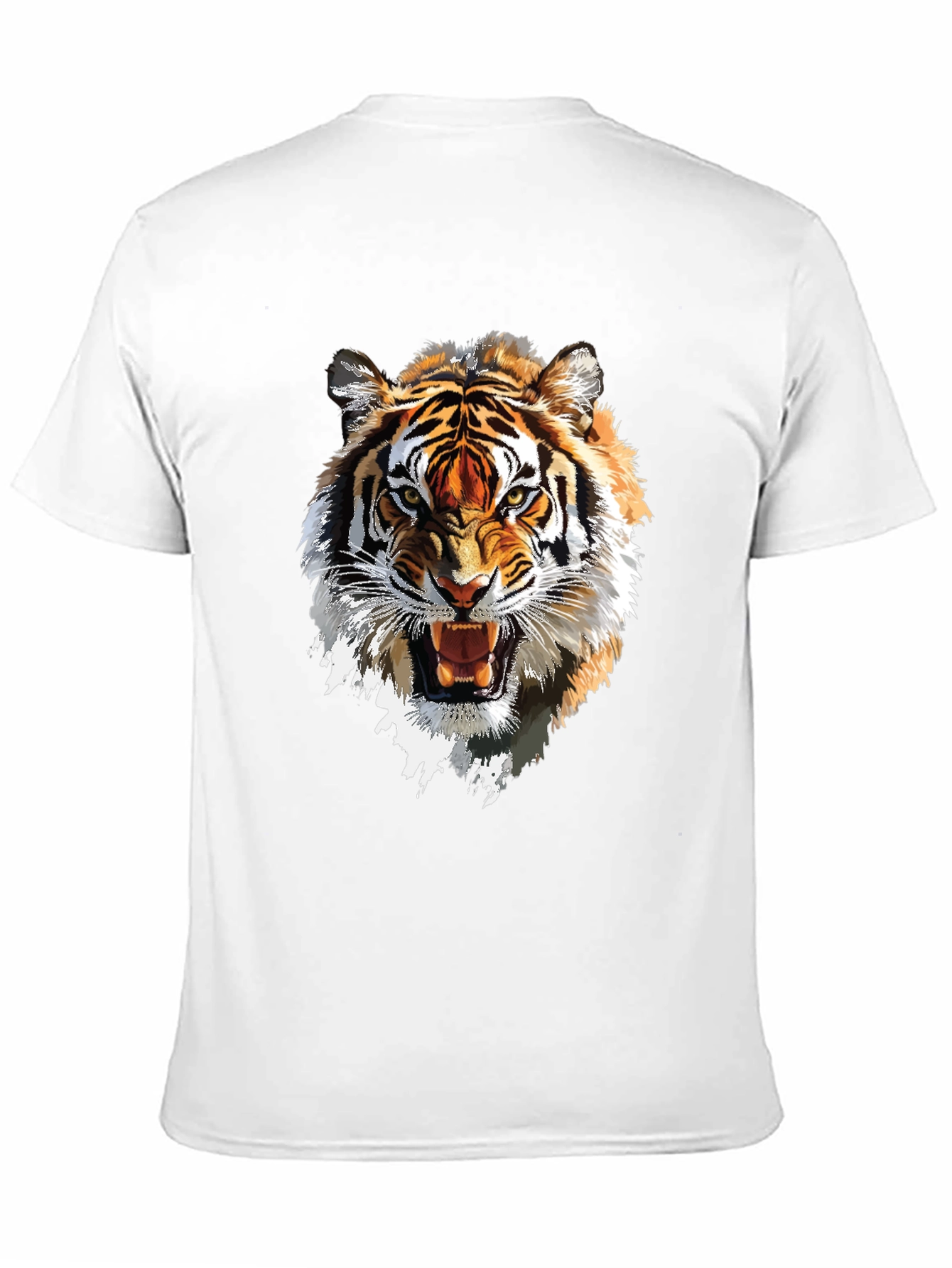 Black Tiger Graphic Tee - Bold Animal Print T-Shirt view 11