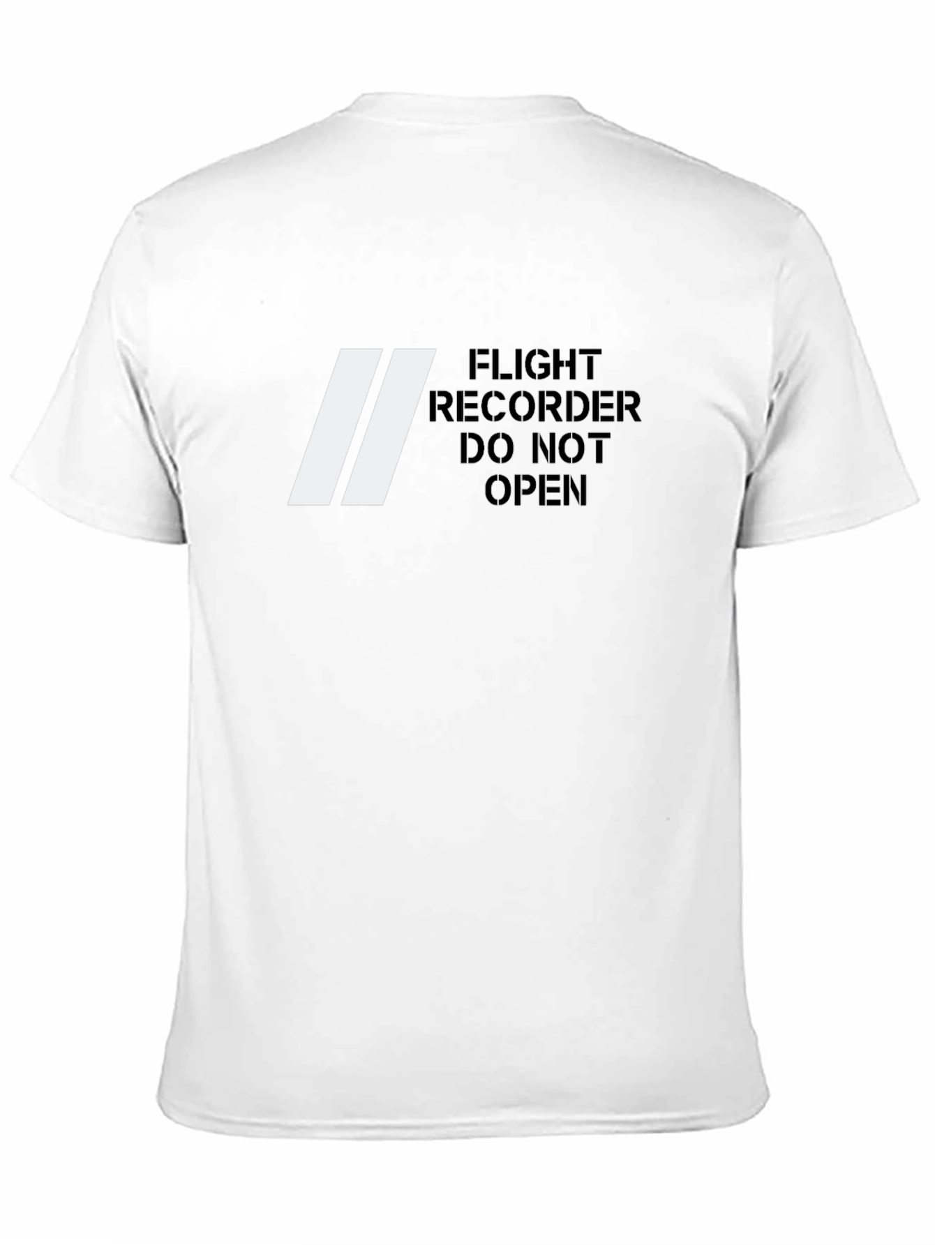 Black Flight Recorder T-Shirt - Do Not Open - Novelty Tee view 11