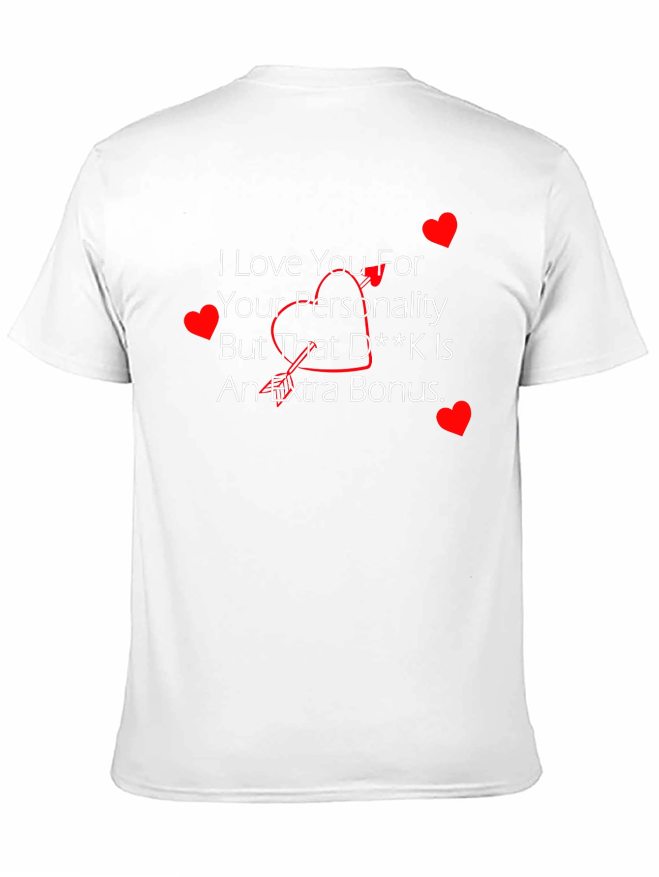 Black Humorous Love Bonus T-Shirt - Men's Black Tee view 11