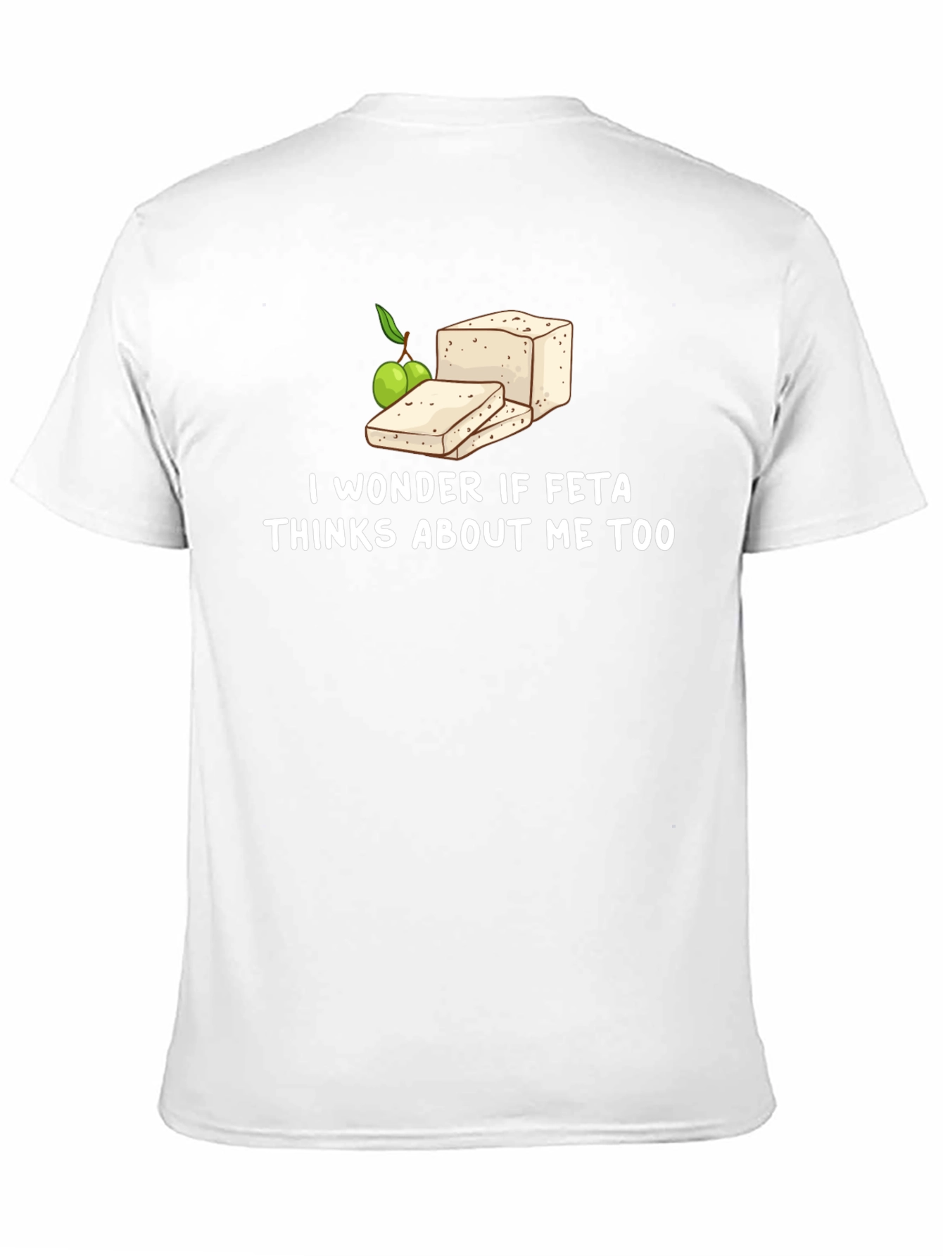 Black Feta Lover's T-Shirt: Funny Graphic Tee view 11