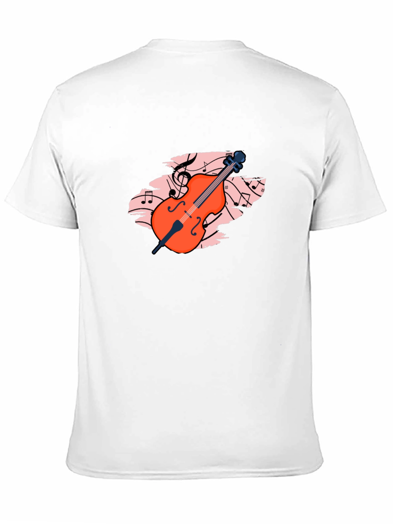 Black Musical Cello Graphic Tee - Black view 11