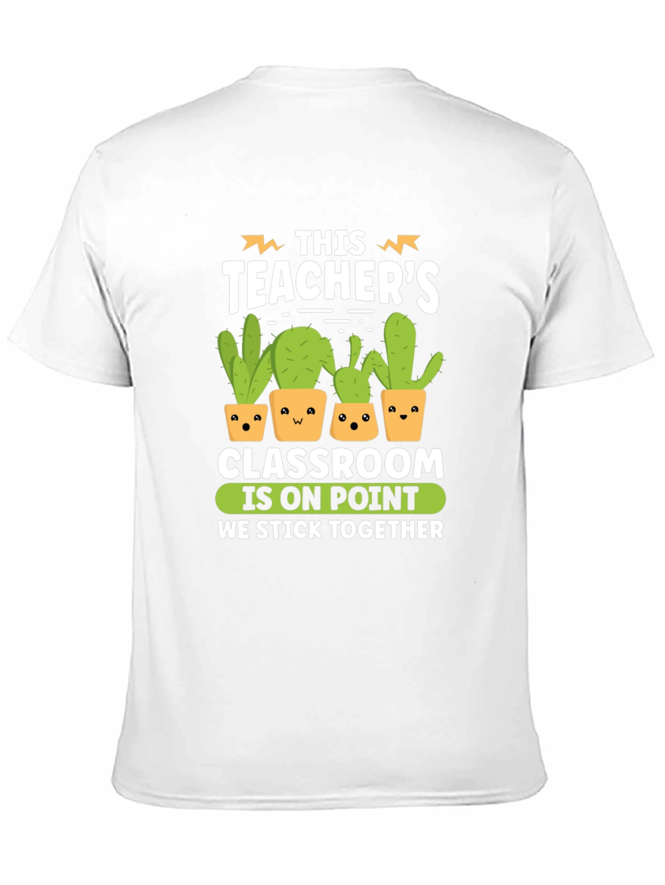 Black Funny Teacher Cactus Graphic T-Shirt view 11