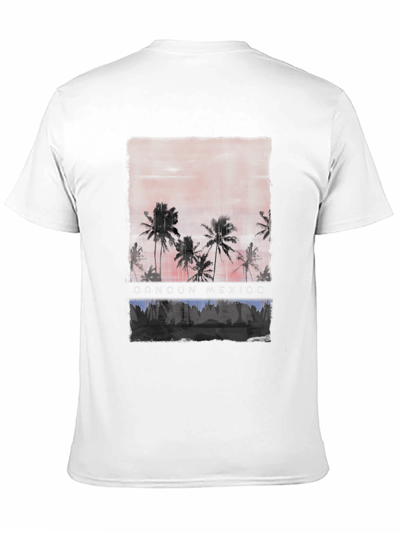 Cancun Mexico Palm Tree Graphic Tee - 11