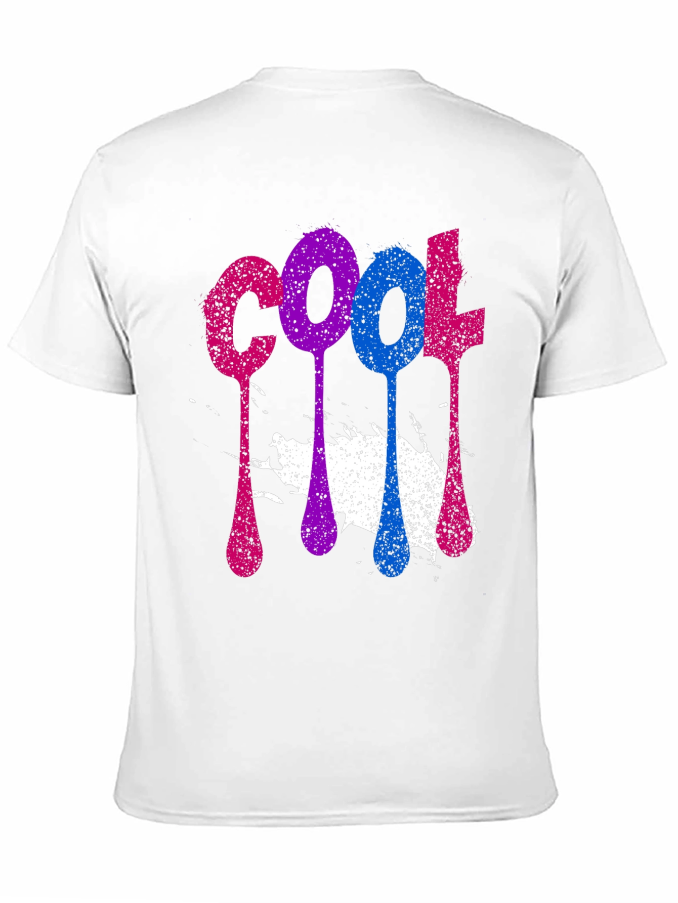 Black Cool Spray Paint Style Graphic Tee view 11