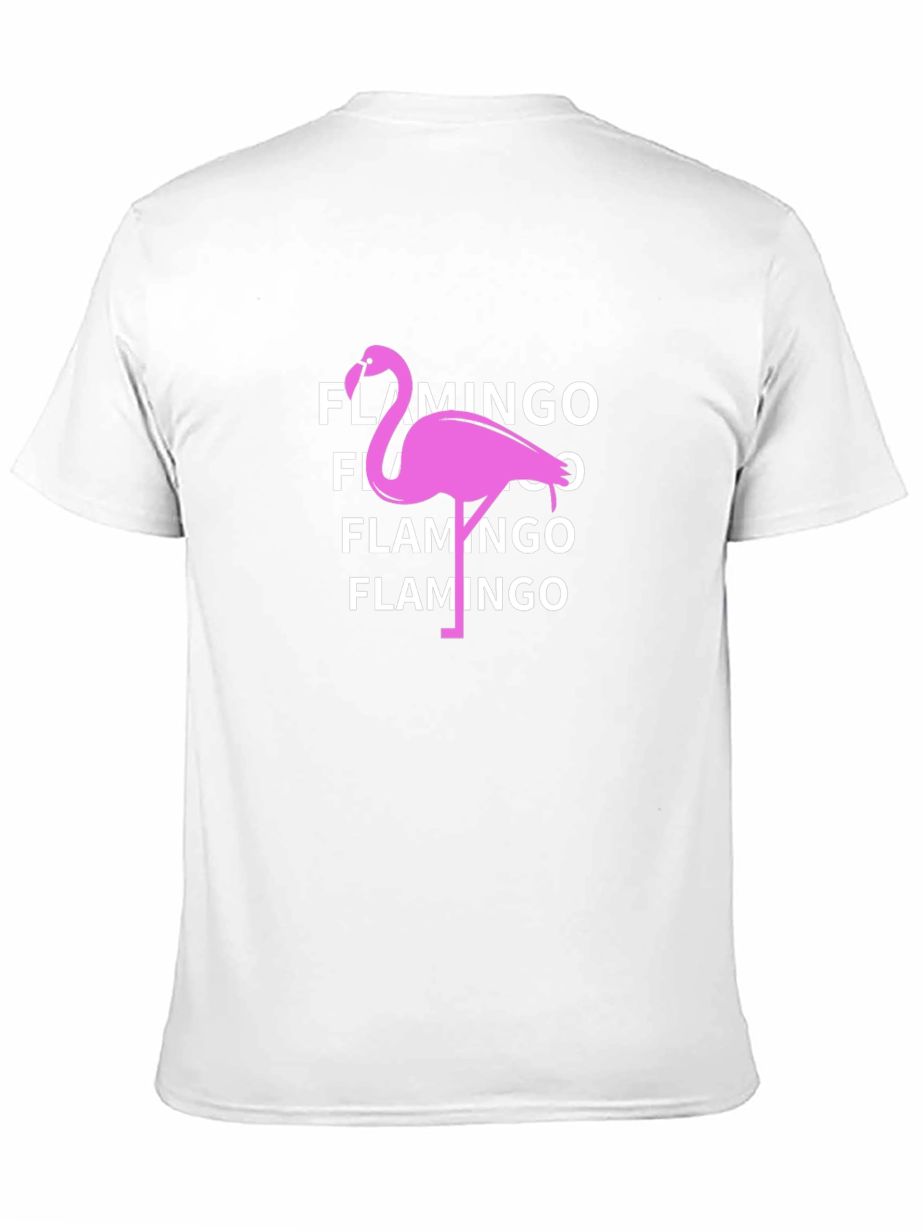 Black Flamingo Graphic Tee - Black Cotton T-Shirt view 11
