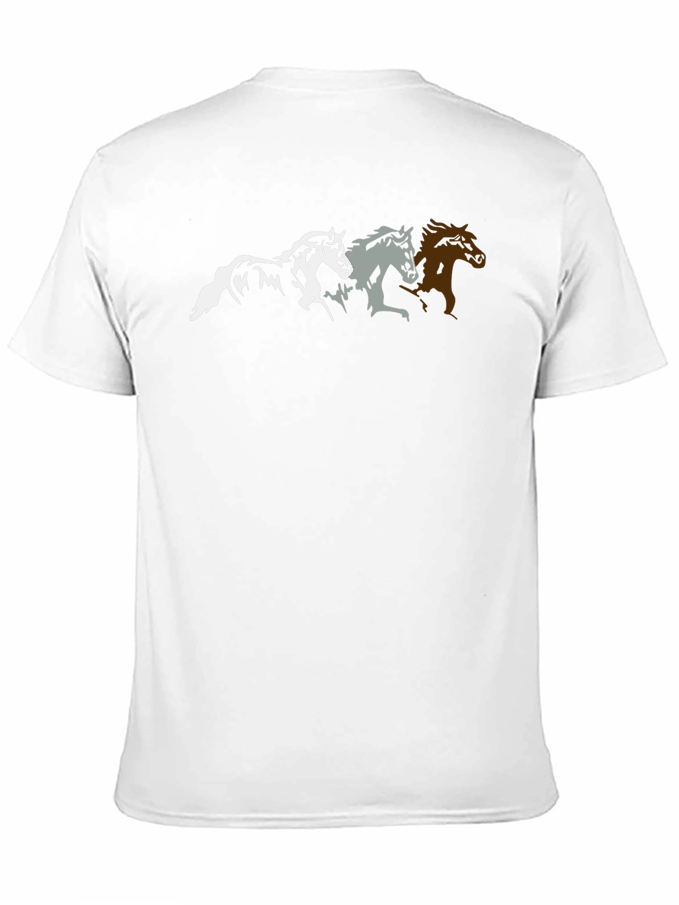 Black Horse Silhouette Graphic T-Shirt - Black view 11