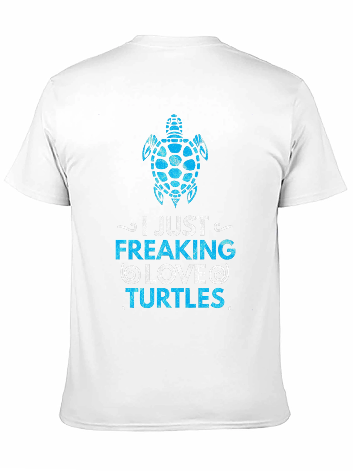Black I Just Freaking Love Turtles Graphic T-Shirt view 11