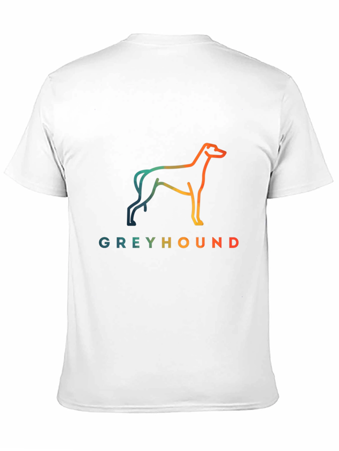 Black Greyhound Dog Graphic Tee - Unisex Black T-Shirt view 11