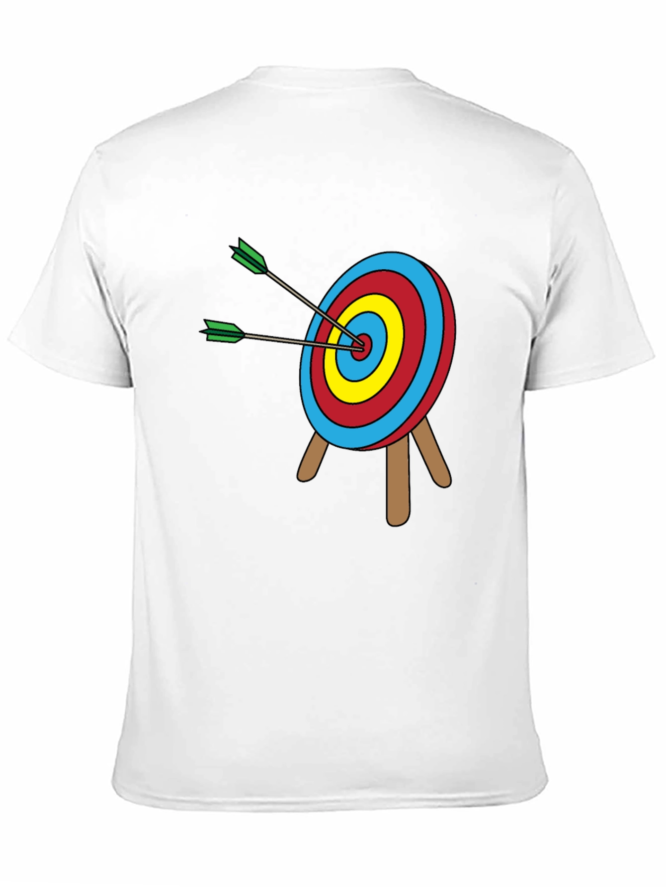 Black Archery Target T-Shirt: Bullseye Design view 11