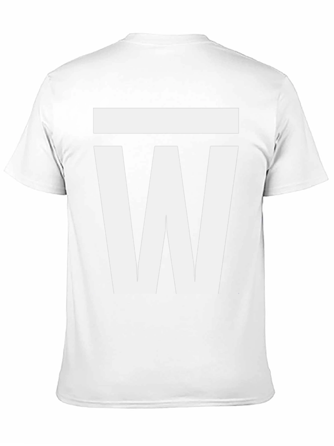 Black Bold Graphic Tee - White 'W' Design view 11