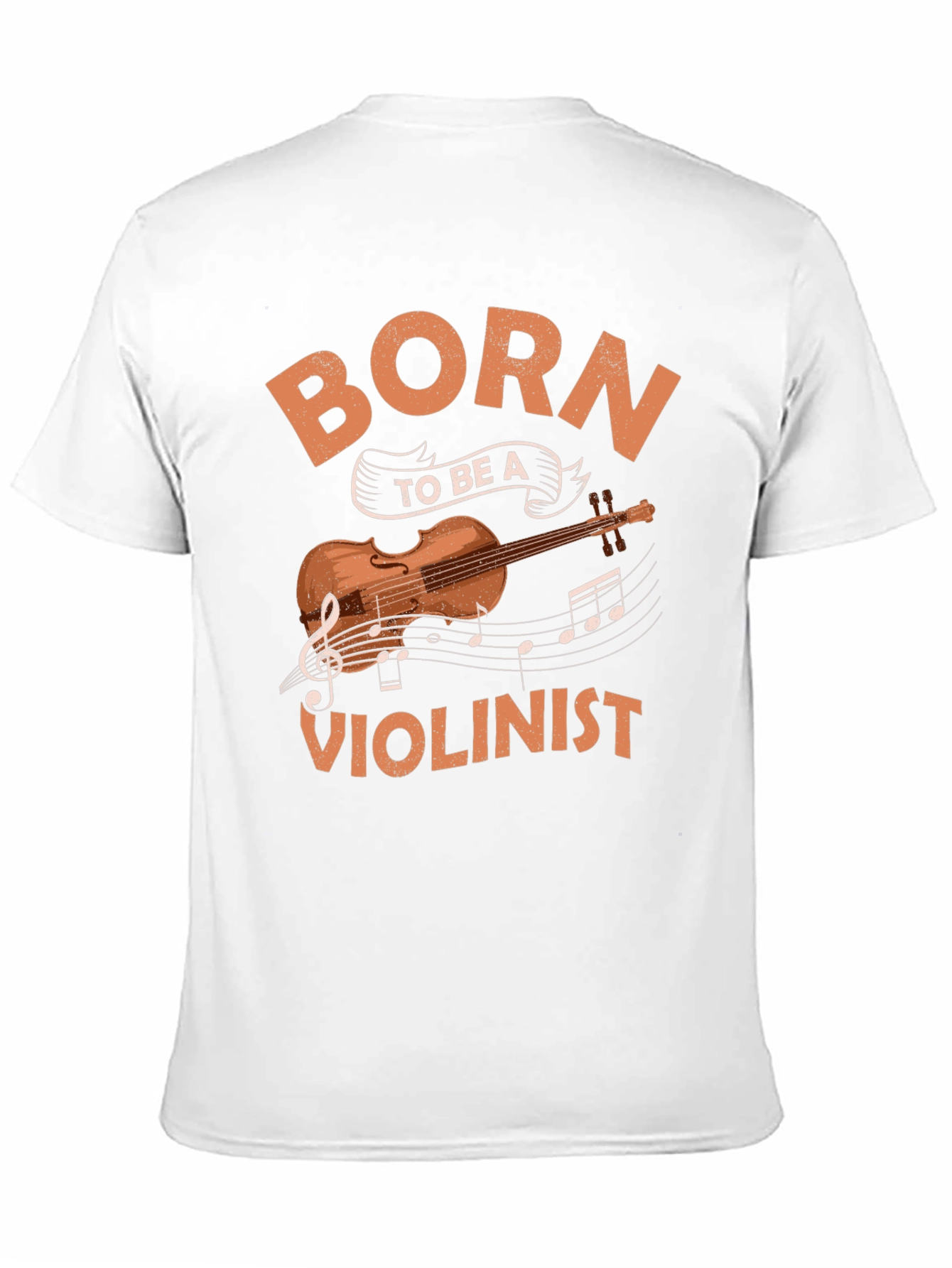 Black Born To Be A Violinist Graphic T-Shirt view 11